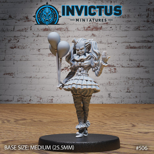 Scary Clown Girls  (3 Variants Available) - Invictus Miniatures