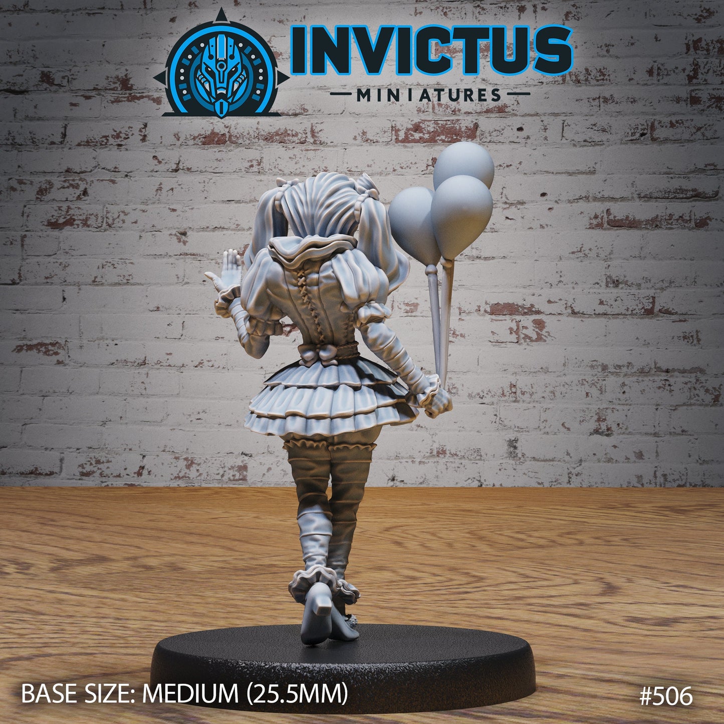 Scary Clown Girls  (3 Variants Available) - Invictus Miniatures