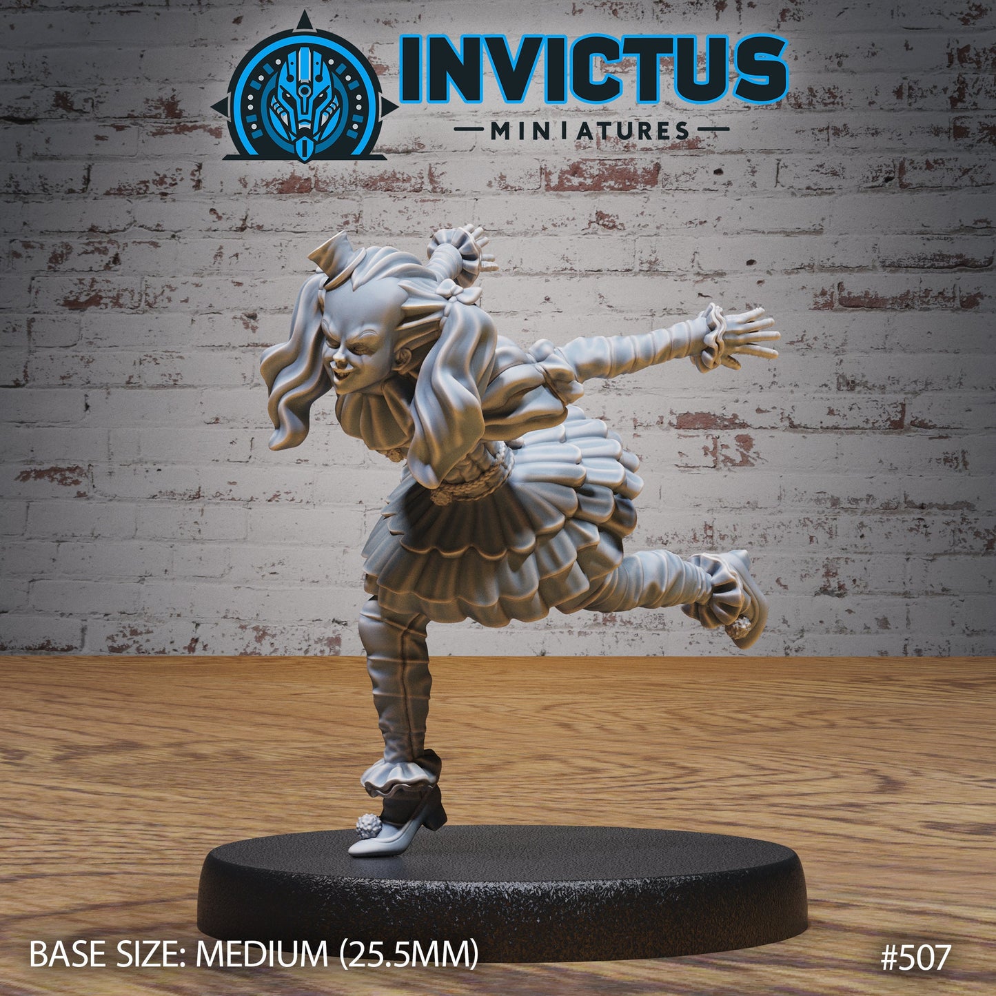 Scary Clown Girls  (3 Variants Available) - Invictus Miniatures