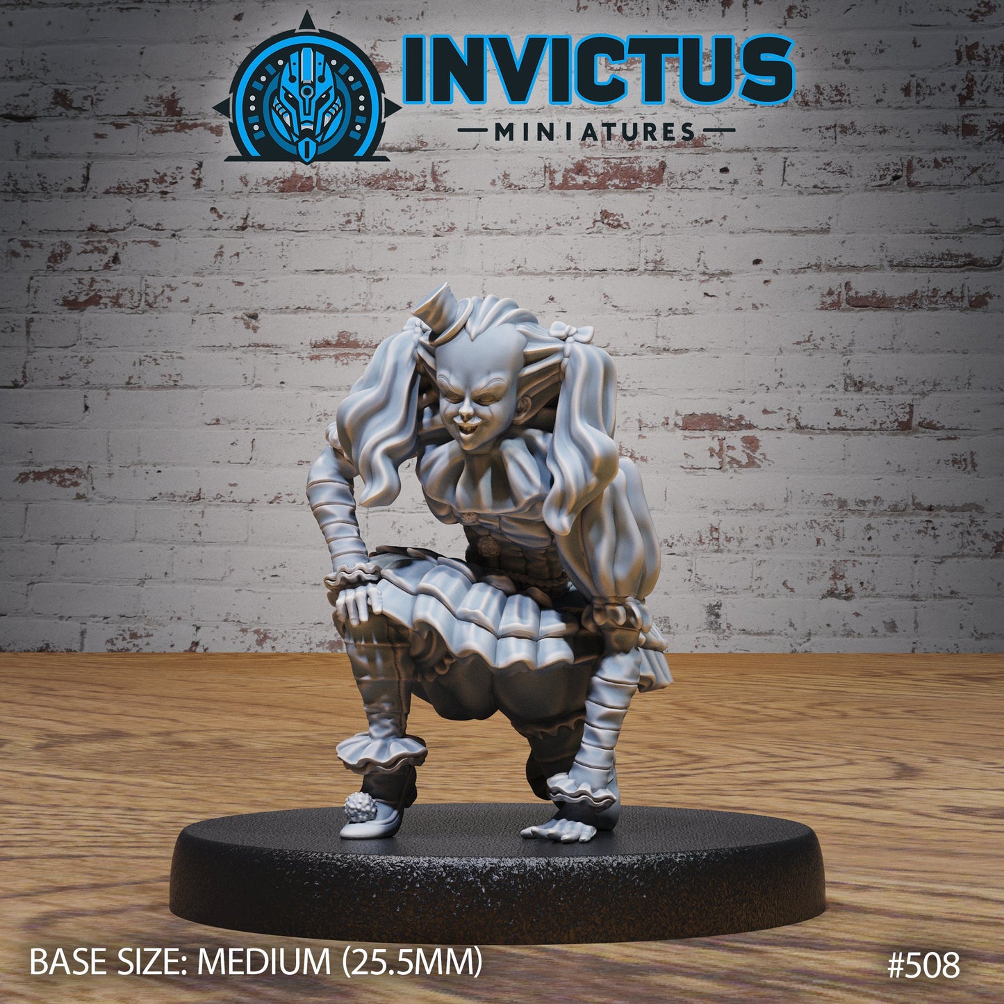 Scary Clown Girls  (3 Variants Available) - Invictus Miniatures