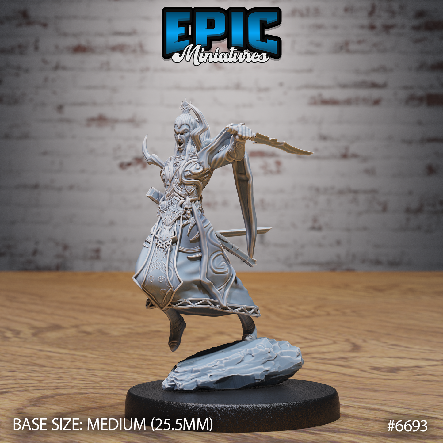 Dark Elf Emperor (3 Variants Available) - Epic Miniatures