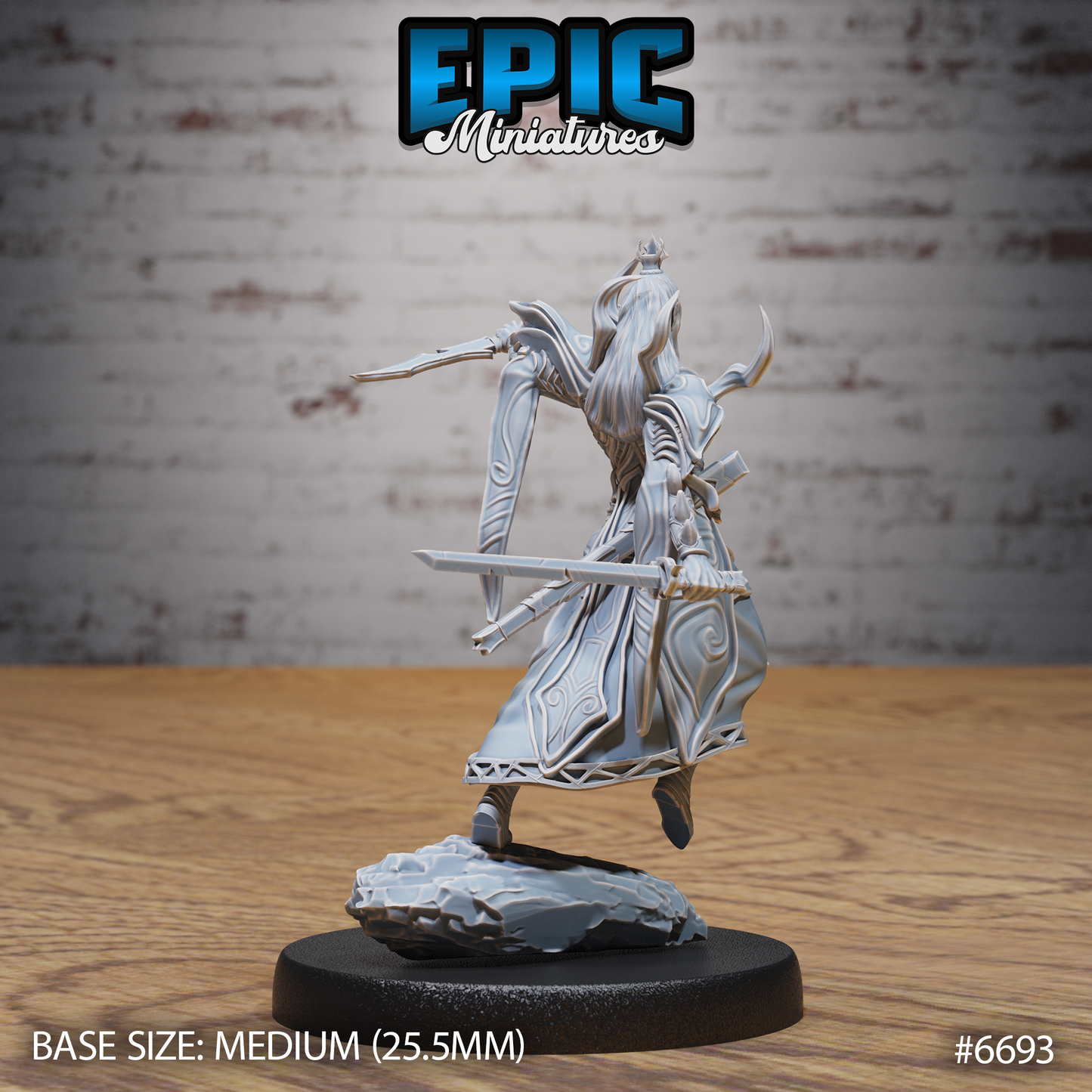 Dark Elf Emperor (3 Variants Available) - Epic Miniatures