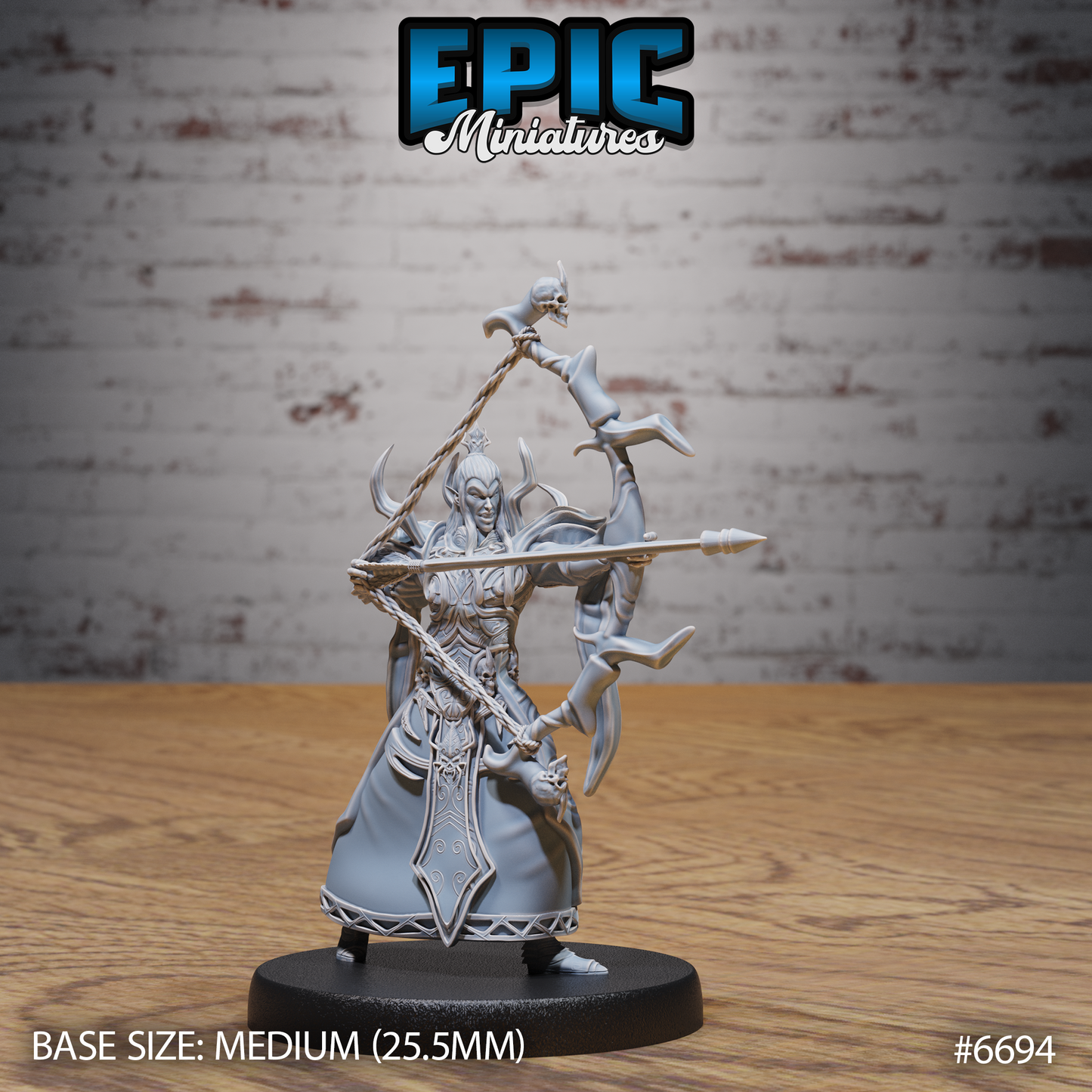 Dark Elf Emperor (3 Variants Available) - Epic Miniatures