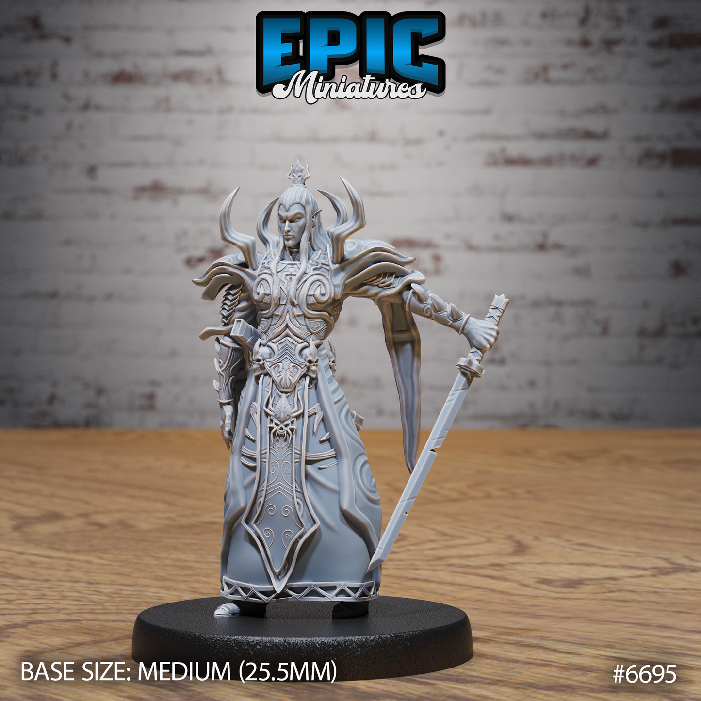 Dark Elf Emperor (3 Variants Available) - Epic Miniatures