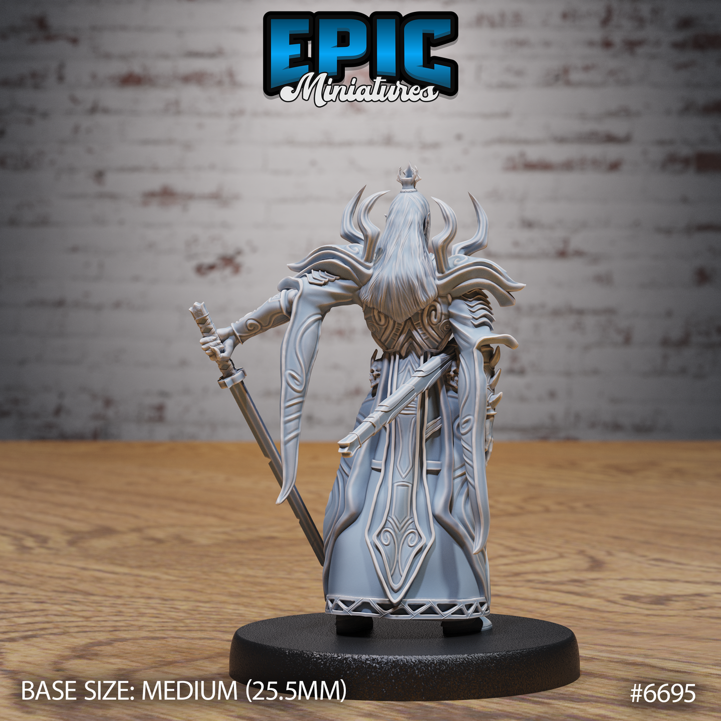 Dark Elf Emperor (3 Variants Available) - Epic Miniatures