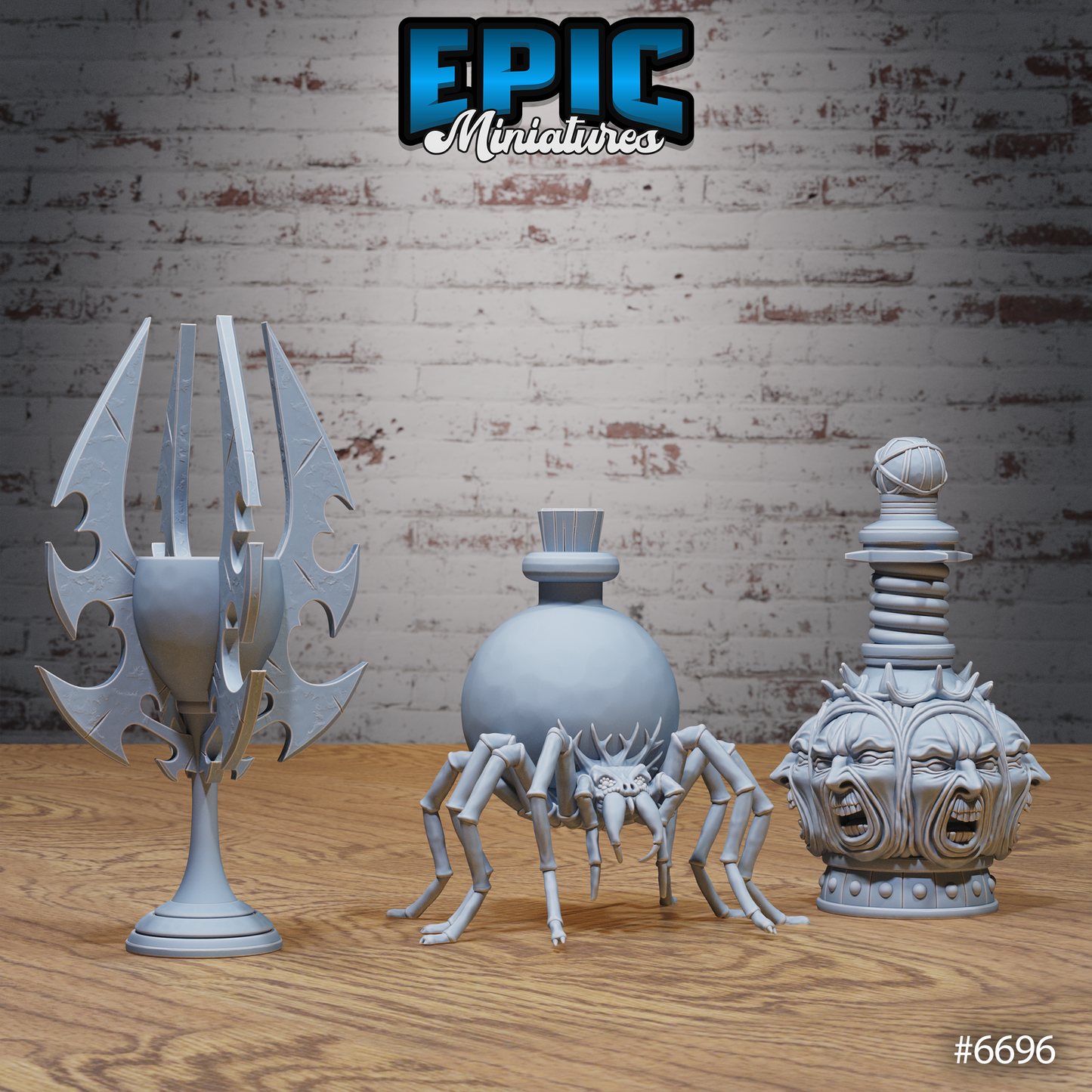 Lich Crypt Scatter, Potions and Books (6 Variants Available) - Epic Miniatures
