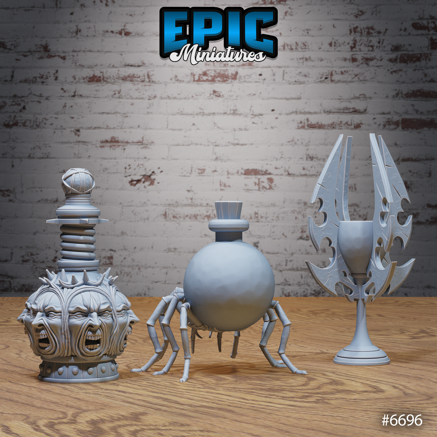 Lich Crypt Scatter, Potions and Books (6 Variants Available) - Epic Miniatures