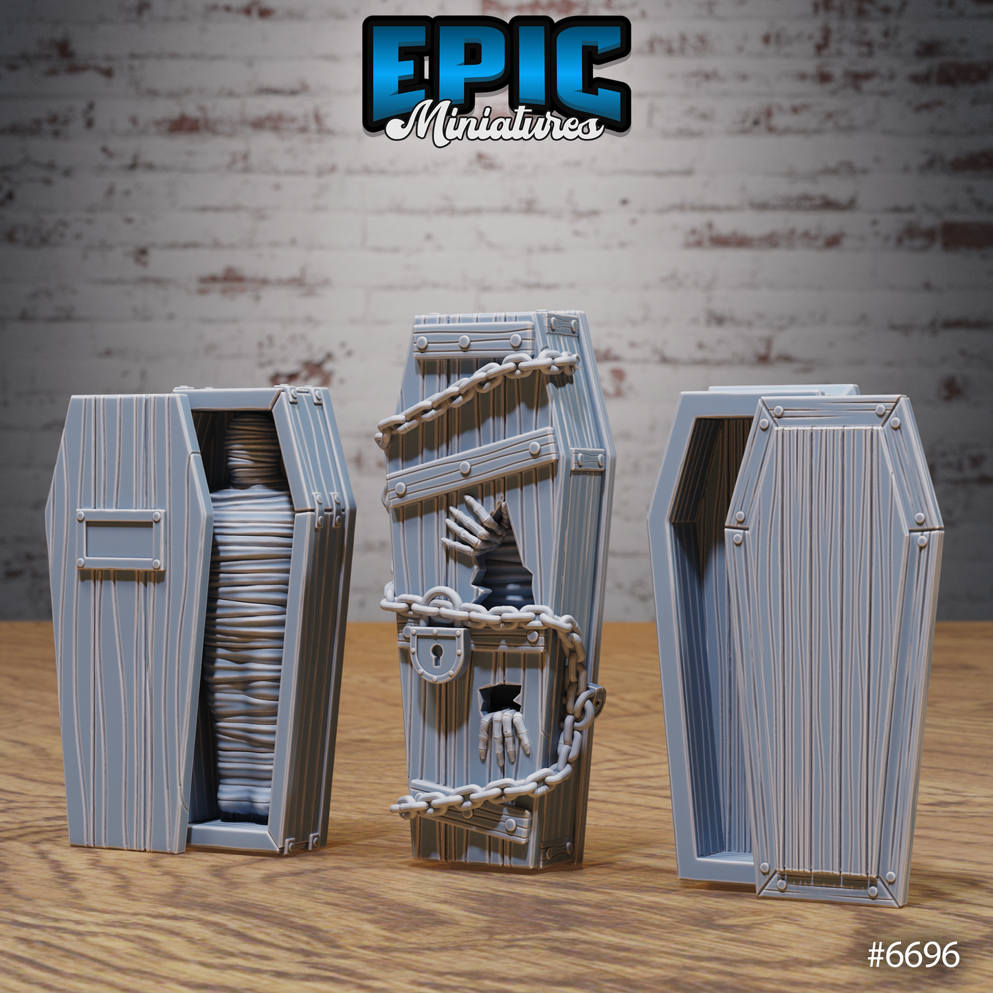 Lich Crypt Scatter, Chests and Coffins (9 Variants Available) - Epic Miniatures