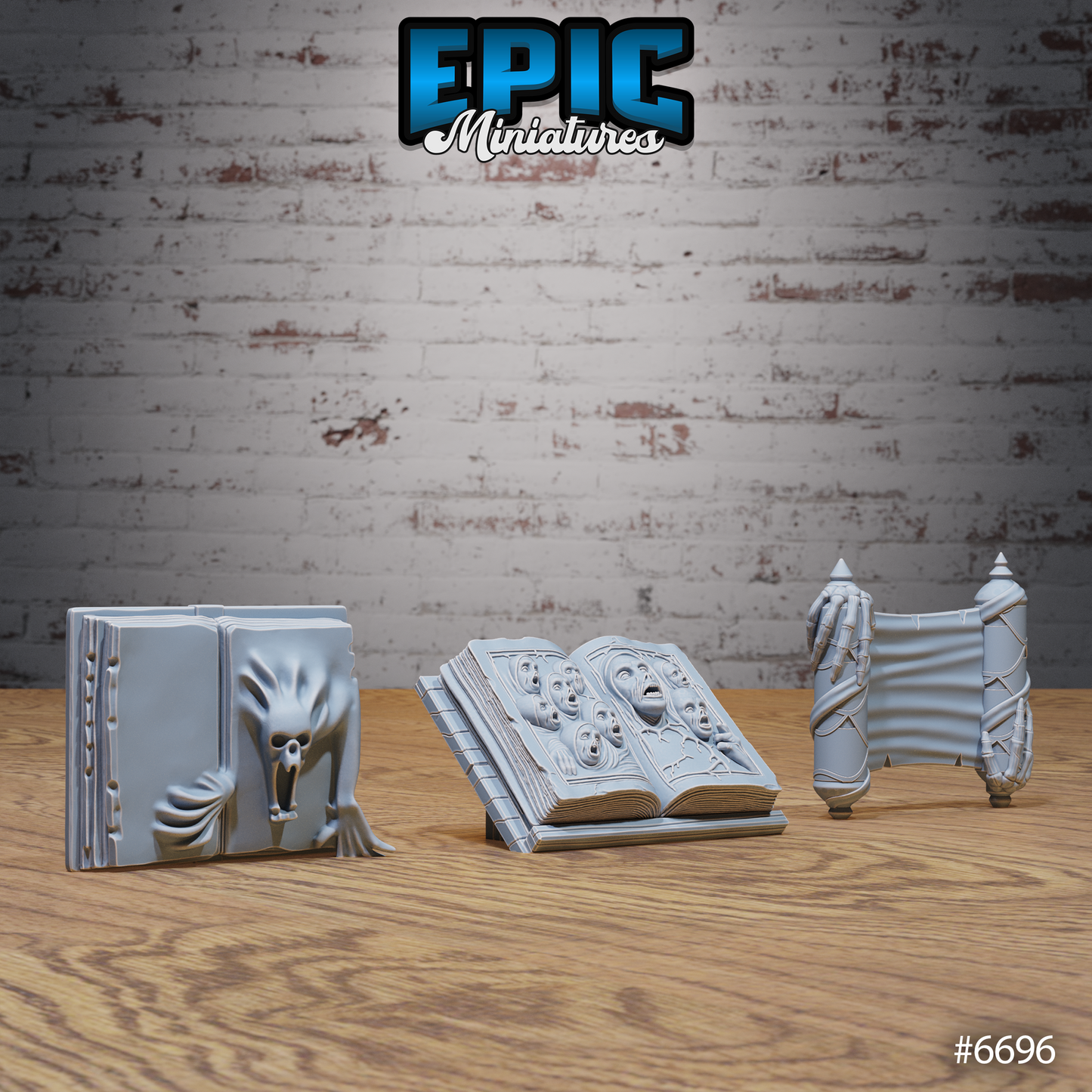 Lich Crypt Scatter, Potions and Books (6 Variants Available) - Epic Miniatures