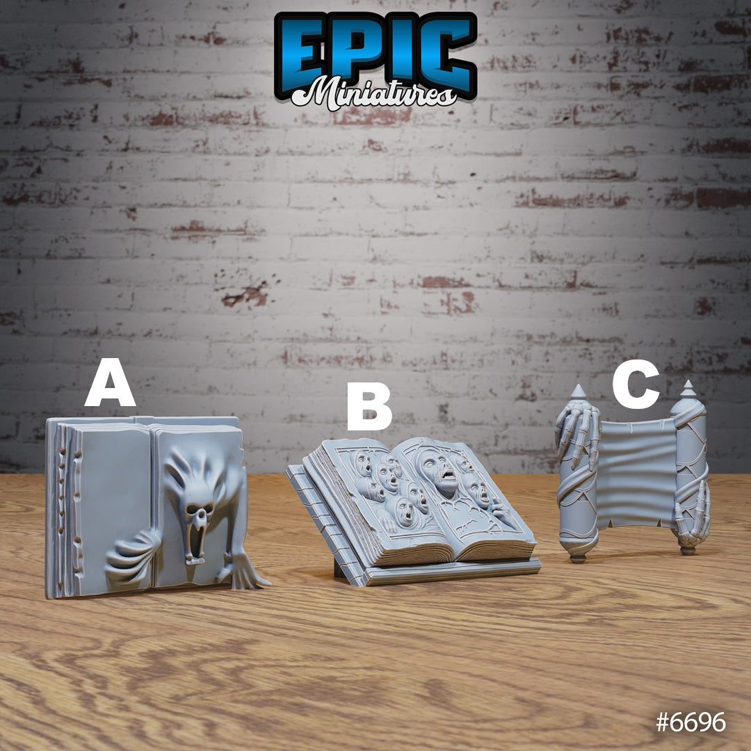 Lich Crypt Scatter, Potions and Books (6 Variants Available) - Epic Miniatures