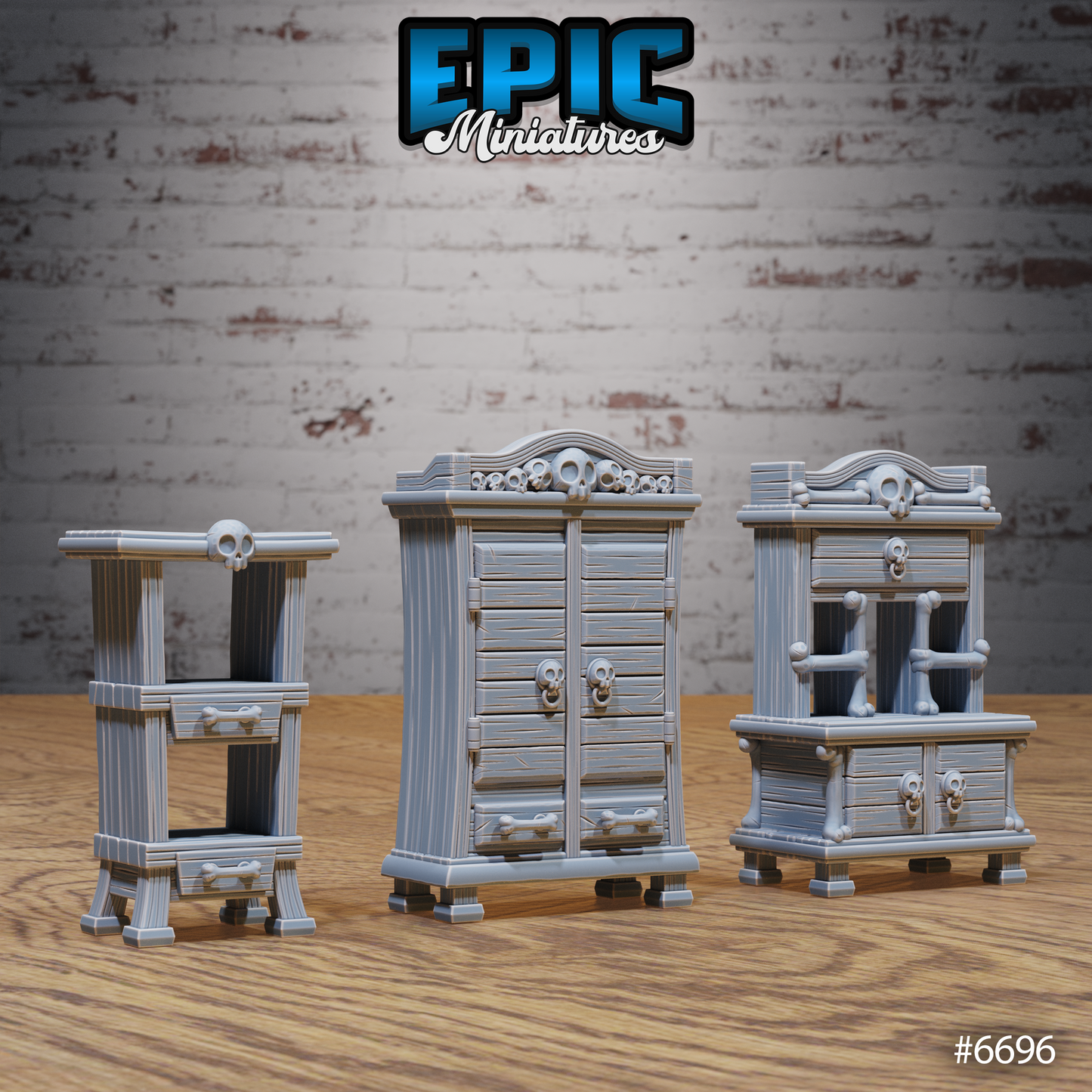 Lich Crypt Scatter, Furniture (9 Variants Available) - Epic Miniatures