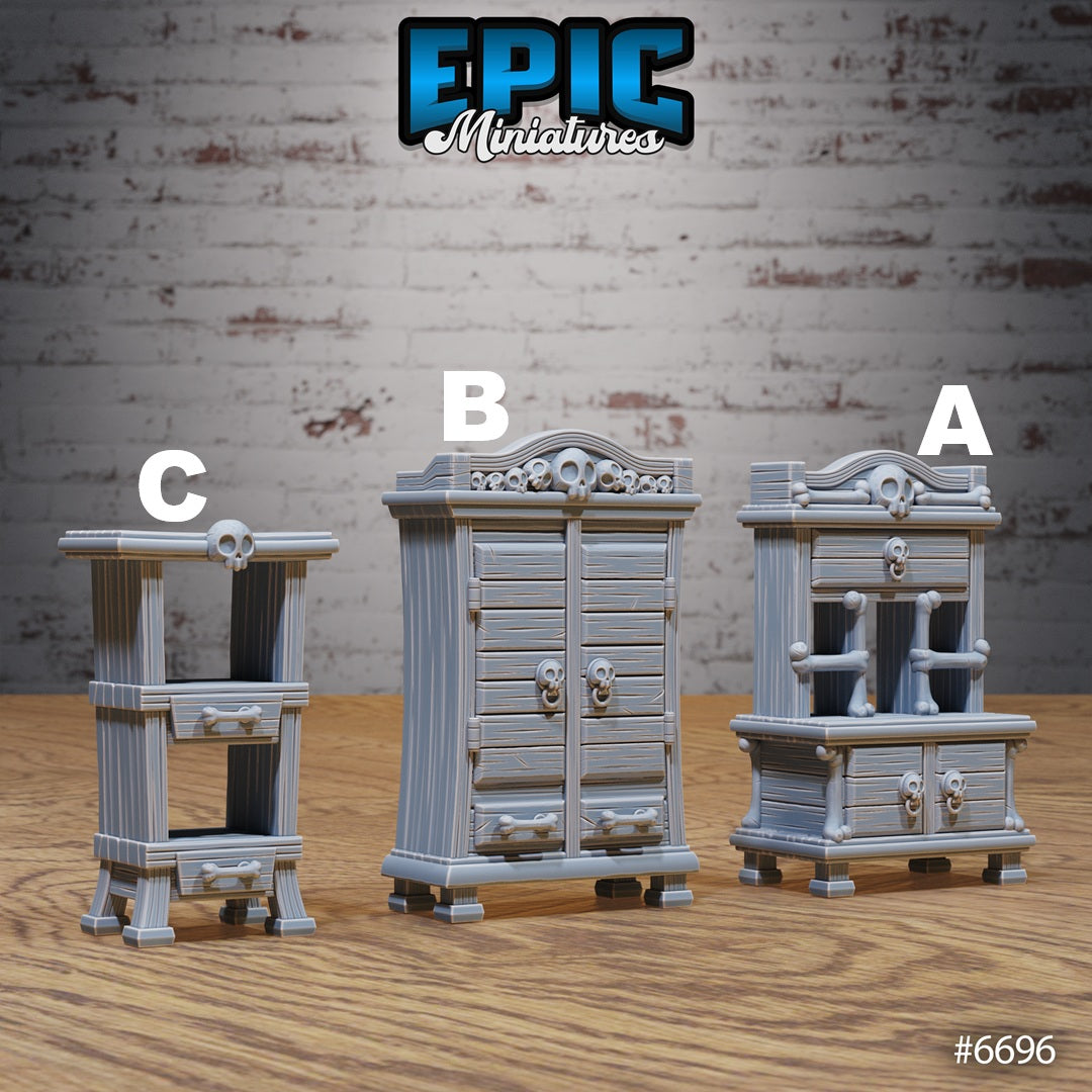 Lich Crypt Scatter, Furniture (9 Variants Available) - Epic Miniatures