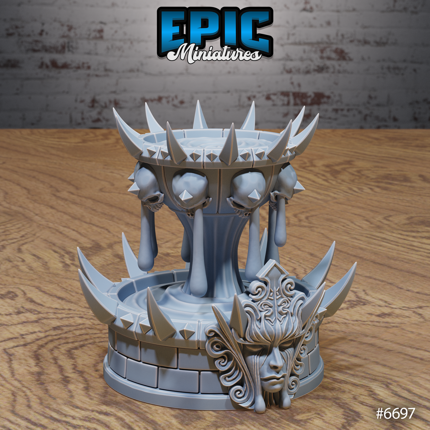 Lich Crypt Environment, Fountains and Thrones (7 Variants Available) - Epic Miniatures