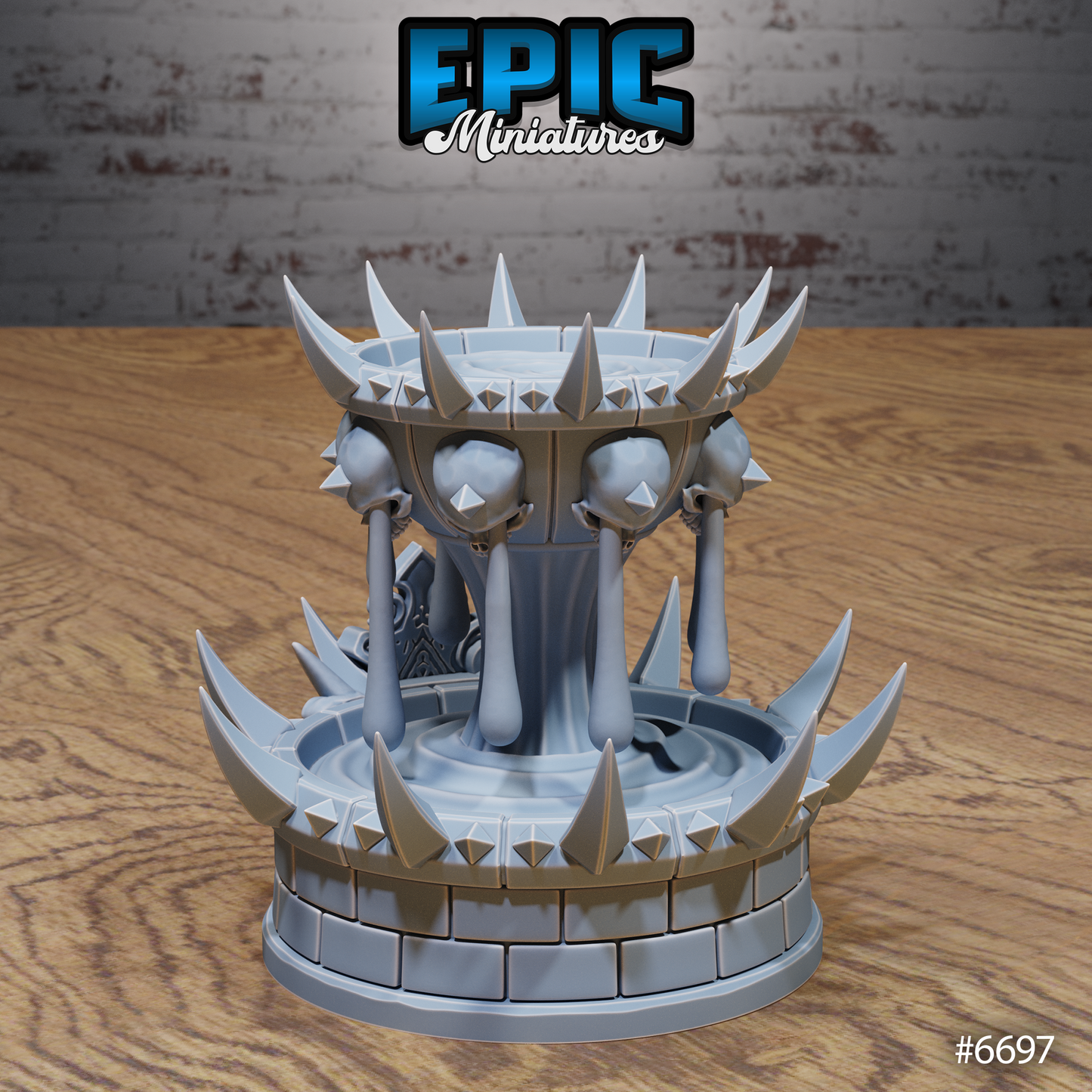 Lich Crypt Environment, Fountains and Thrones (7 Variants Available) - Epic Miniatures