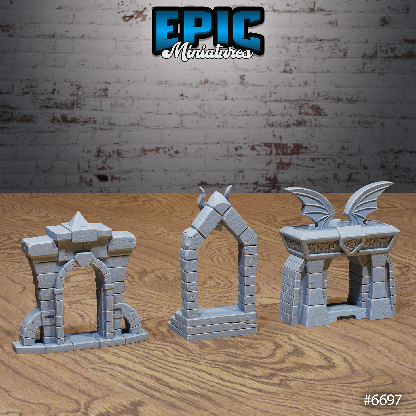 Lich Crypt Environment, Gates & Portals (5 Variants Available) - Epic Miniatures