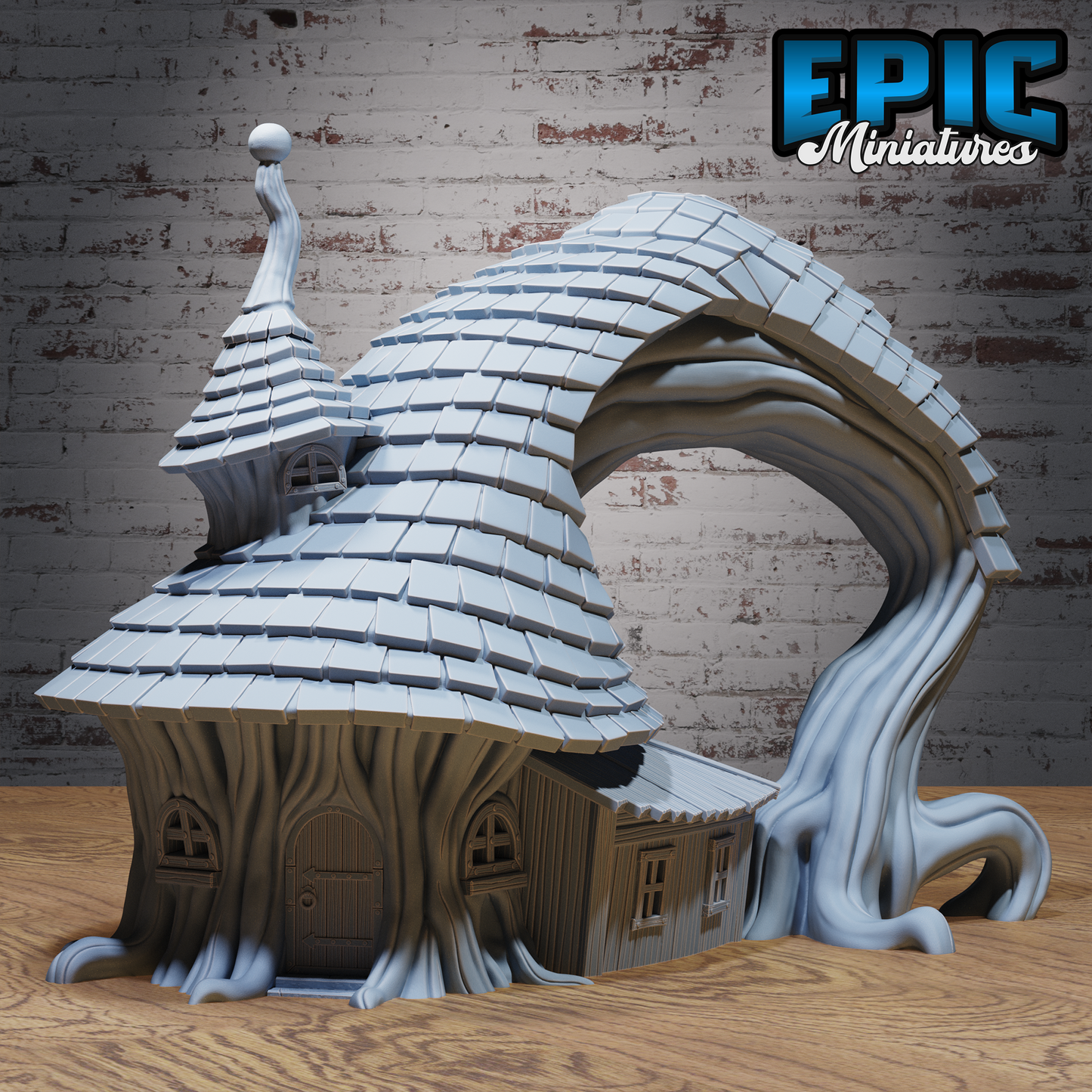 Corrupted Tree Hut, Playable Terrain Piece - Epic Miniatures