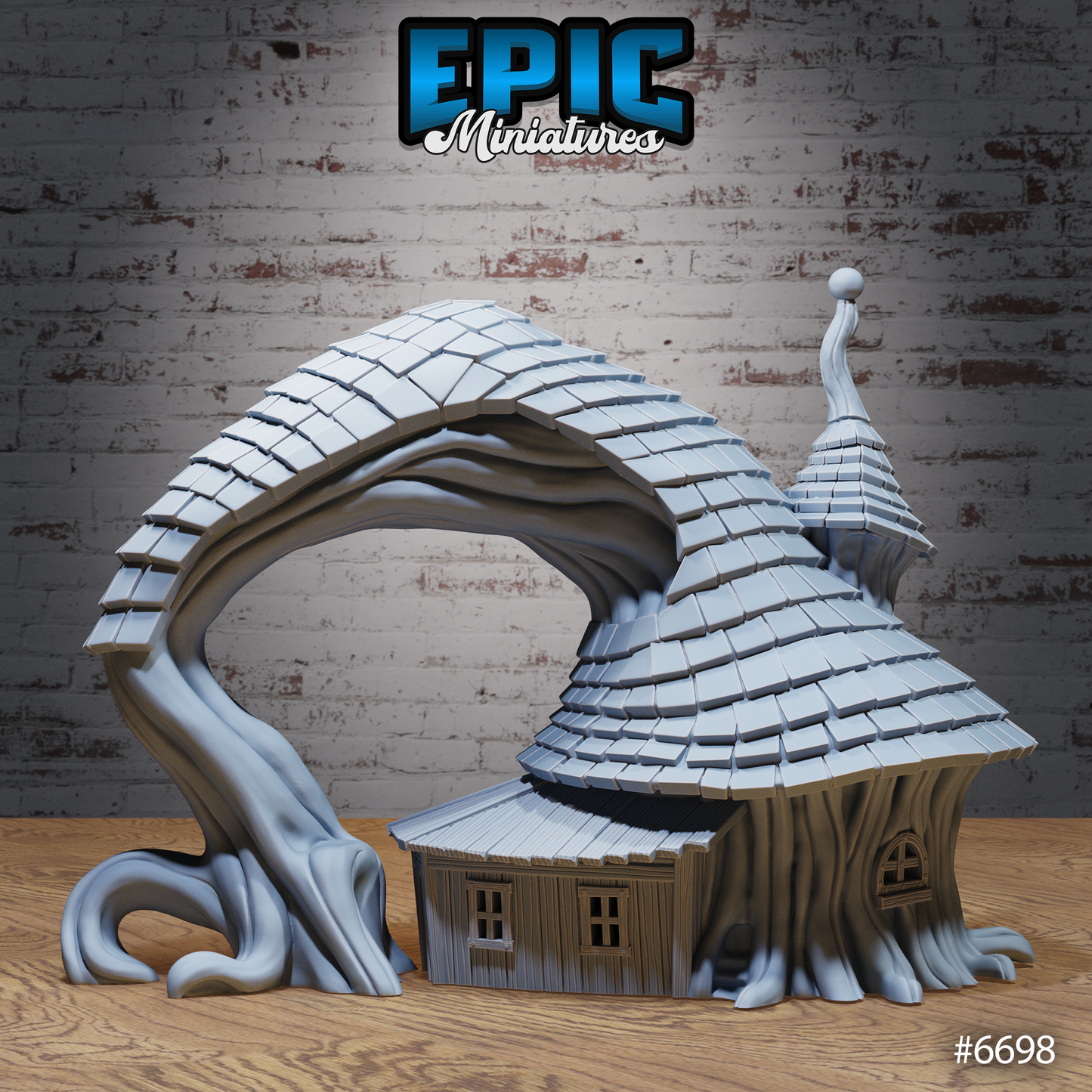 Corrupted Tree Hut, Playable Terrain Piece - Epic Miniatures