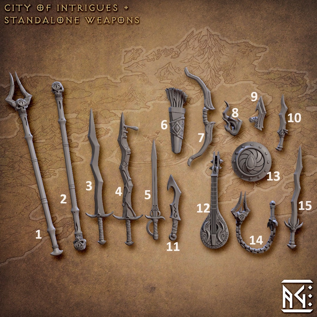 City of Intrigues Weapons (15 Variants Available) - Artisan Guild