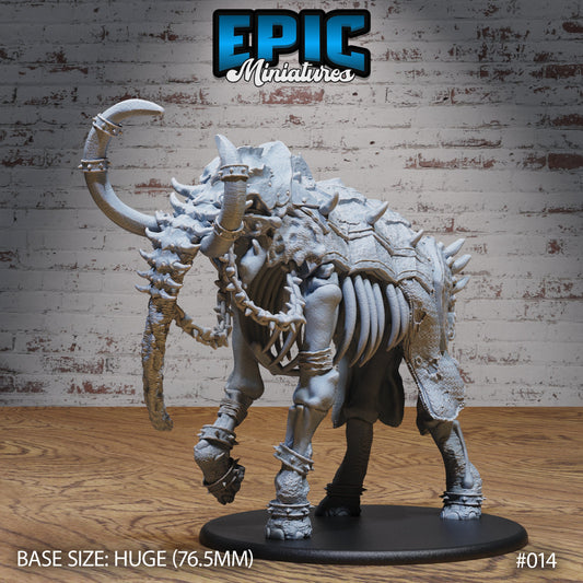 Elephant Skeleton (3 Variants Available) - Epic Miniatures