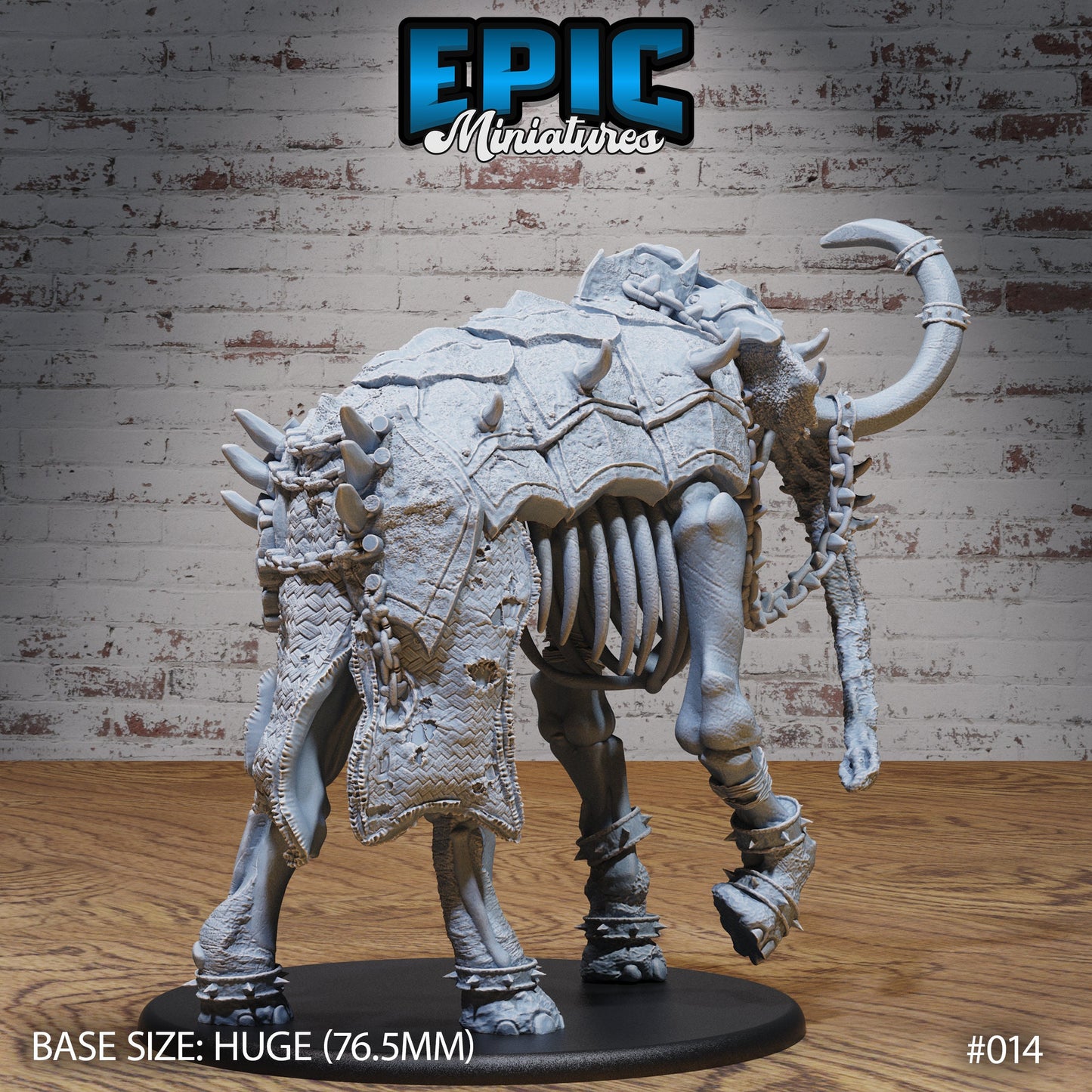 Elephant Skeleton (3 Variants Available) - Epic Miniatures