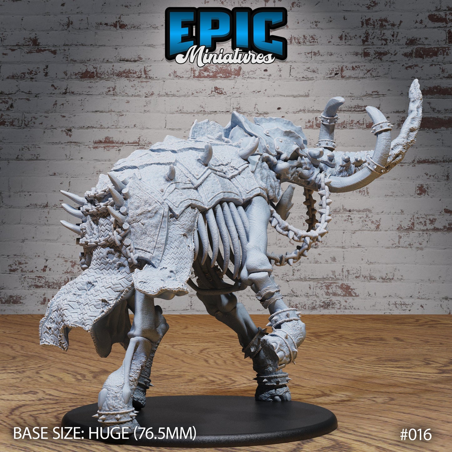 Elephant Skeleton (3 Variants Available) - Epic Miniatures