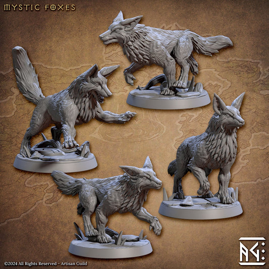 Mystic Foxes (4 Variants Available) - Artisan Guild