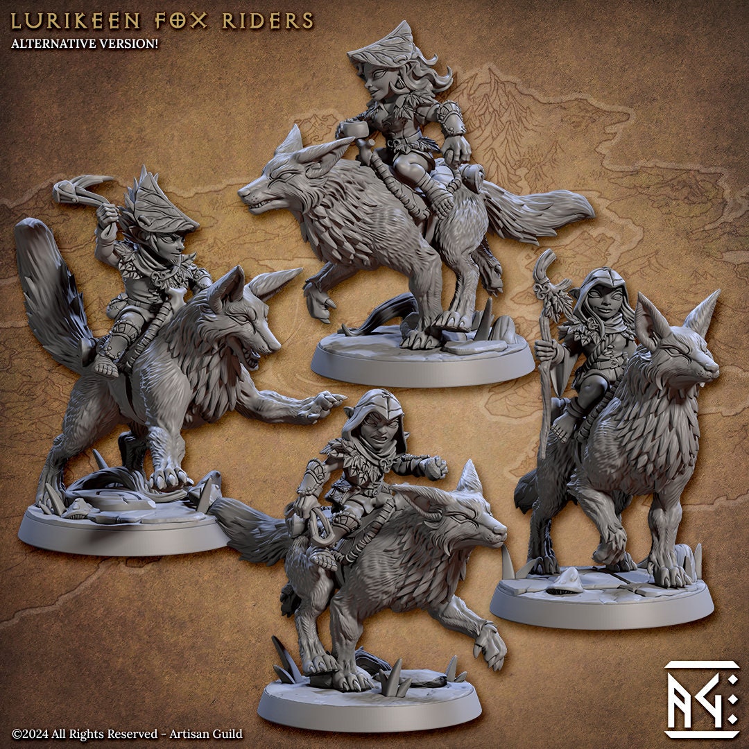 Lurikeen Fox Riders - Cowled (4 Variants Available) - Artisan Guild