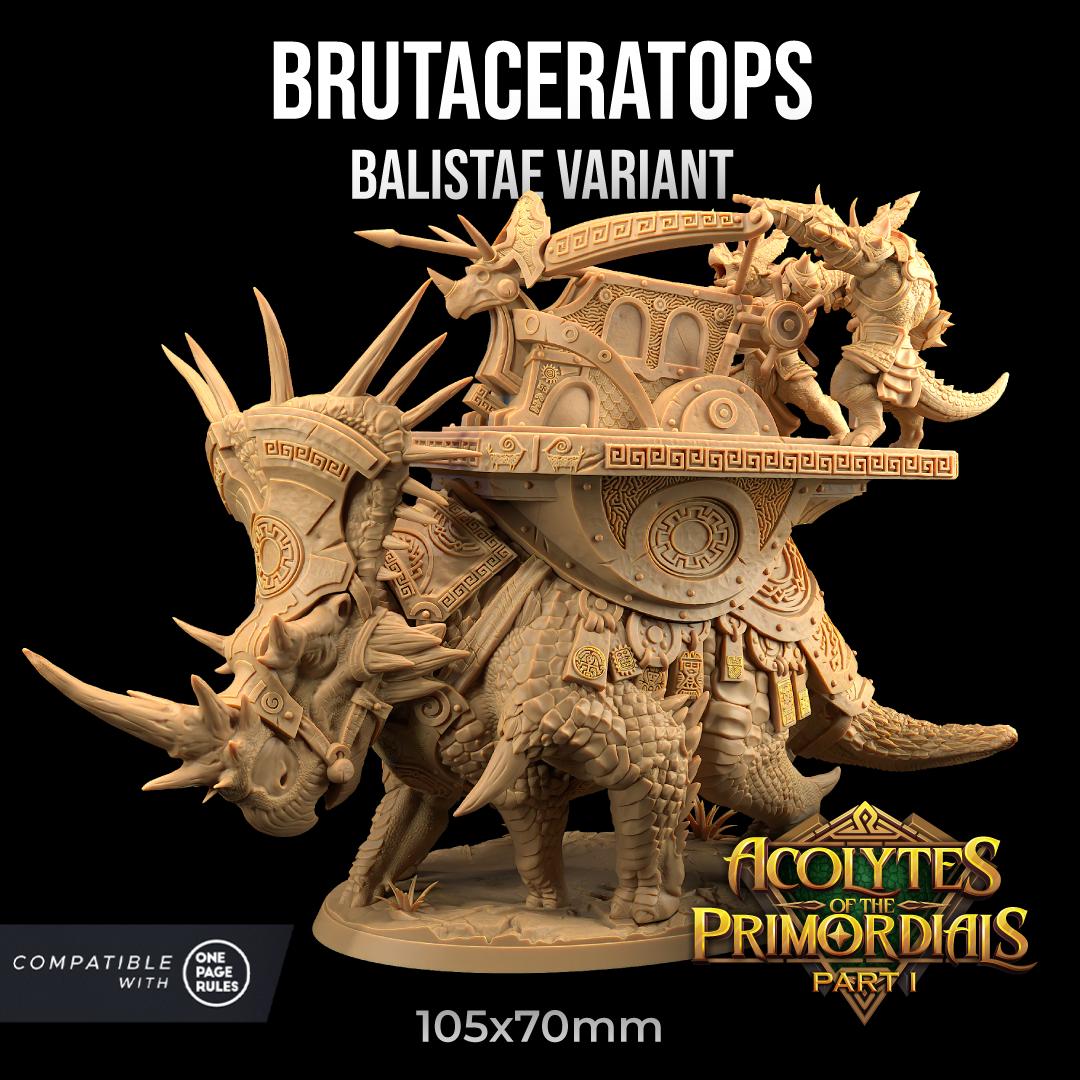 Brutaceratops, Siege Weapon Mounts (3 Variants Available) - Dragon Trapper's Lodge