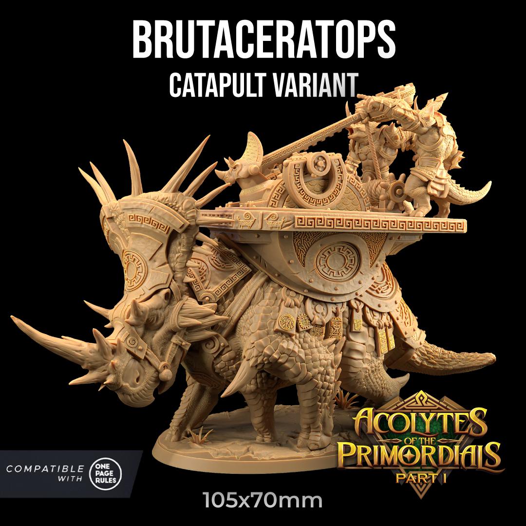 Brutaceratops, Siege Weapon Mounts (3 Variants Available) - Dragon Trapper's Lodge