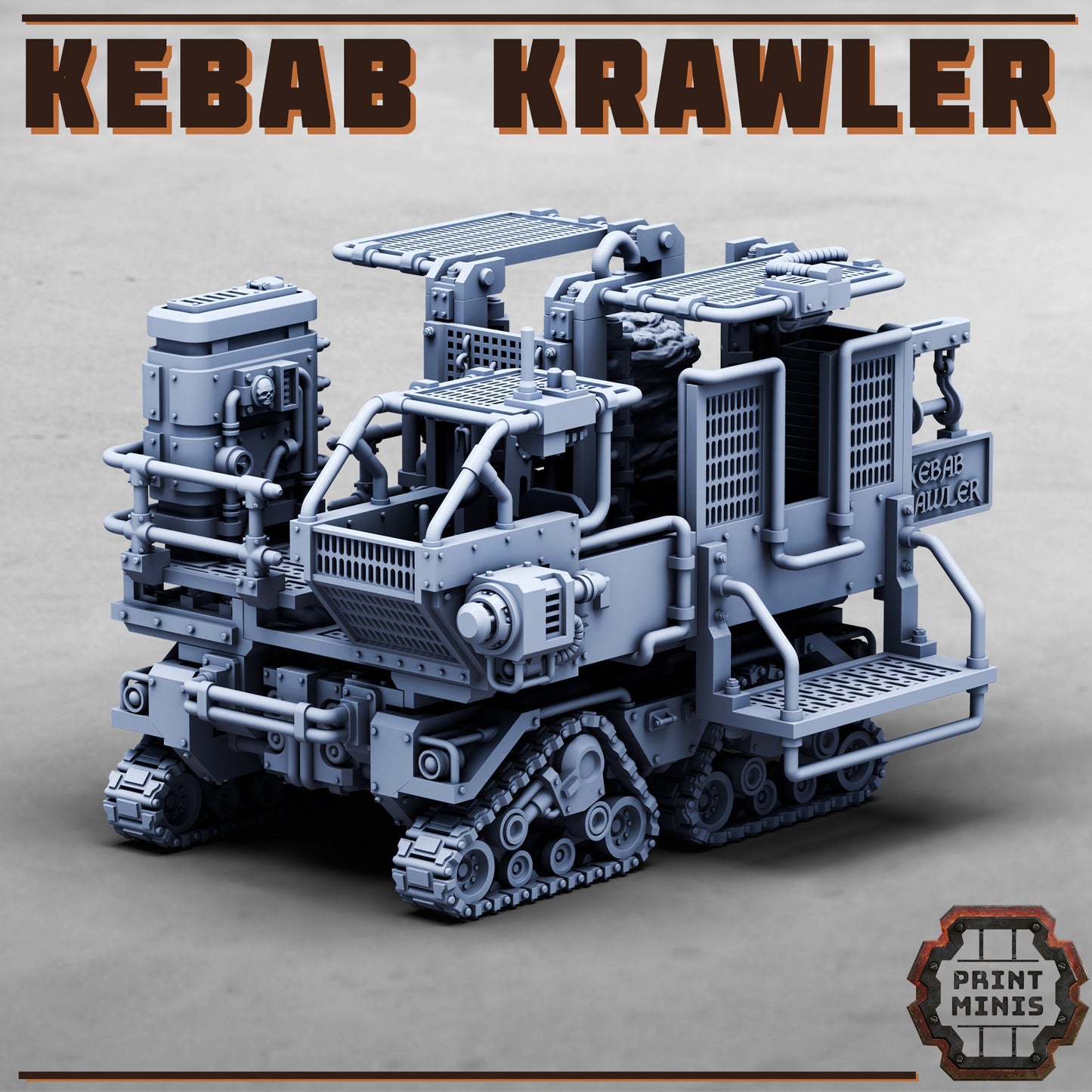 Kebab Krawler with Kebab Chef - Print Minis