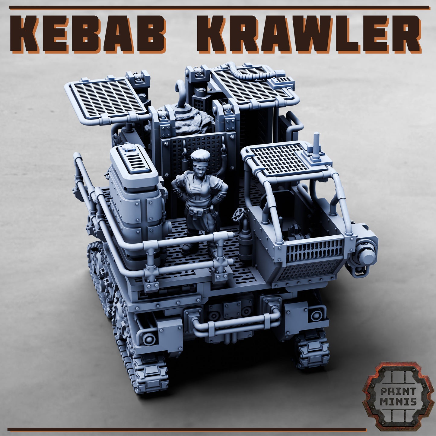 Kebab Krawler with Kebab Chef - Print Minis