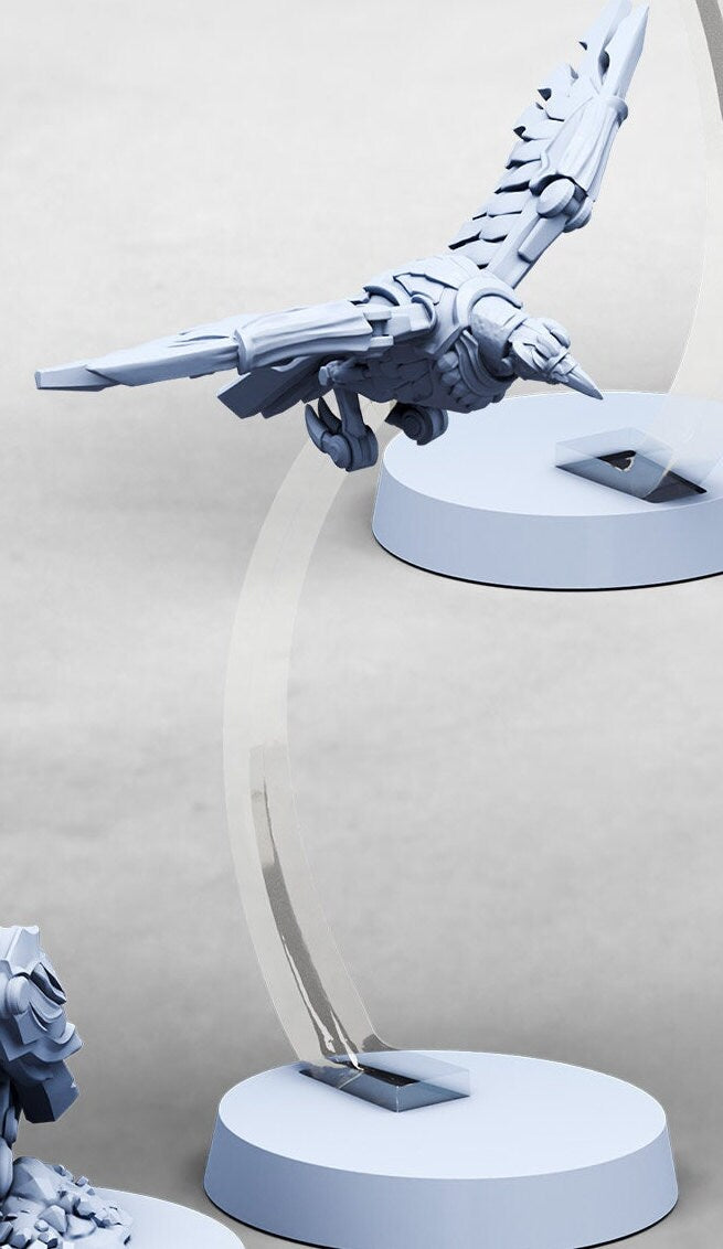 Cyborg Crows (3 Variants Available) - Print Minis