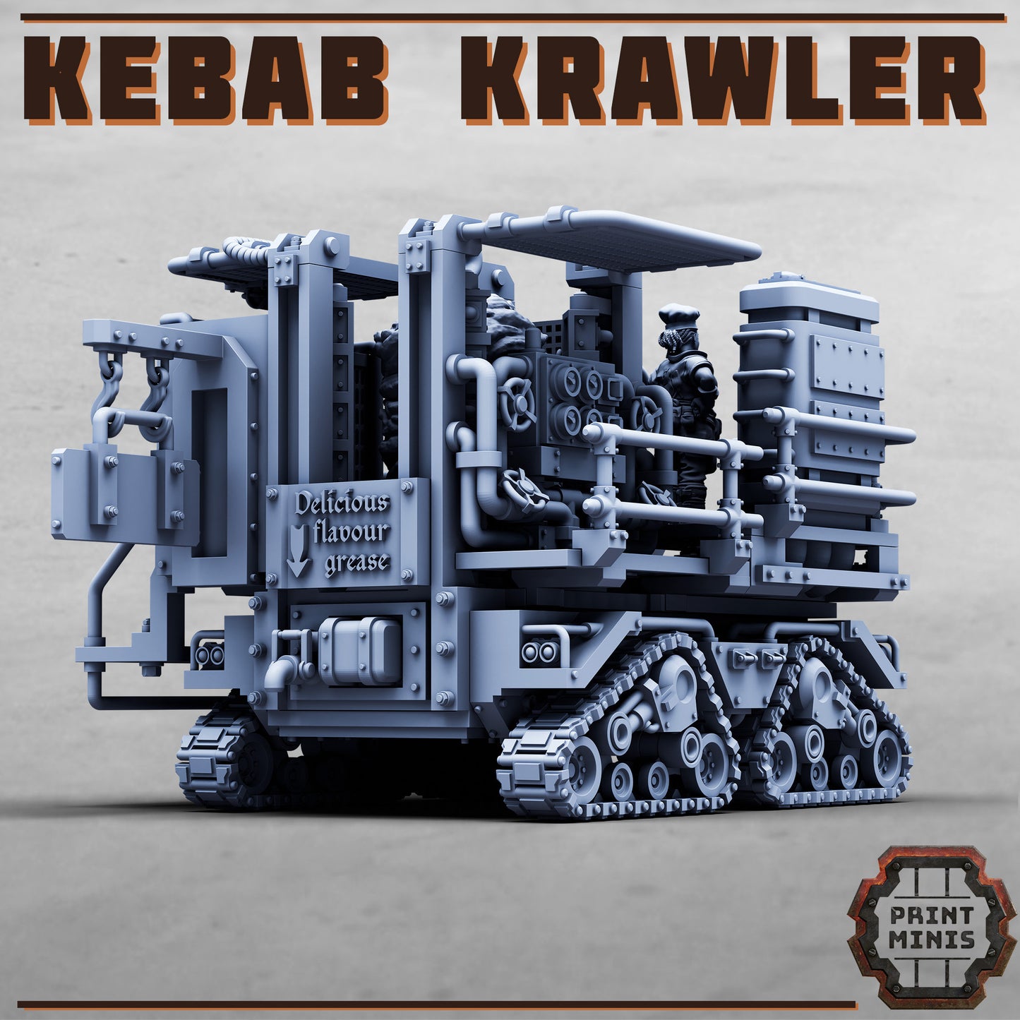 Kebab Krawler with Kebab Chef - Print Minis