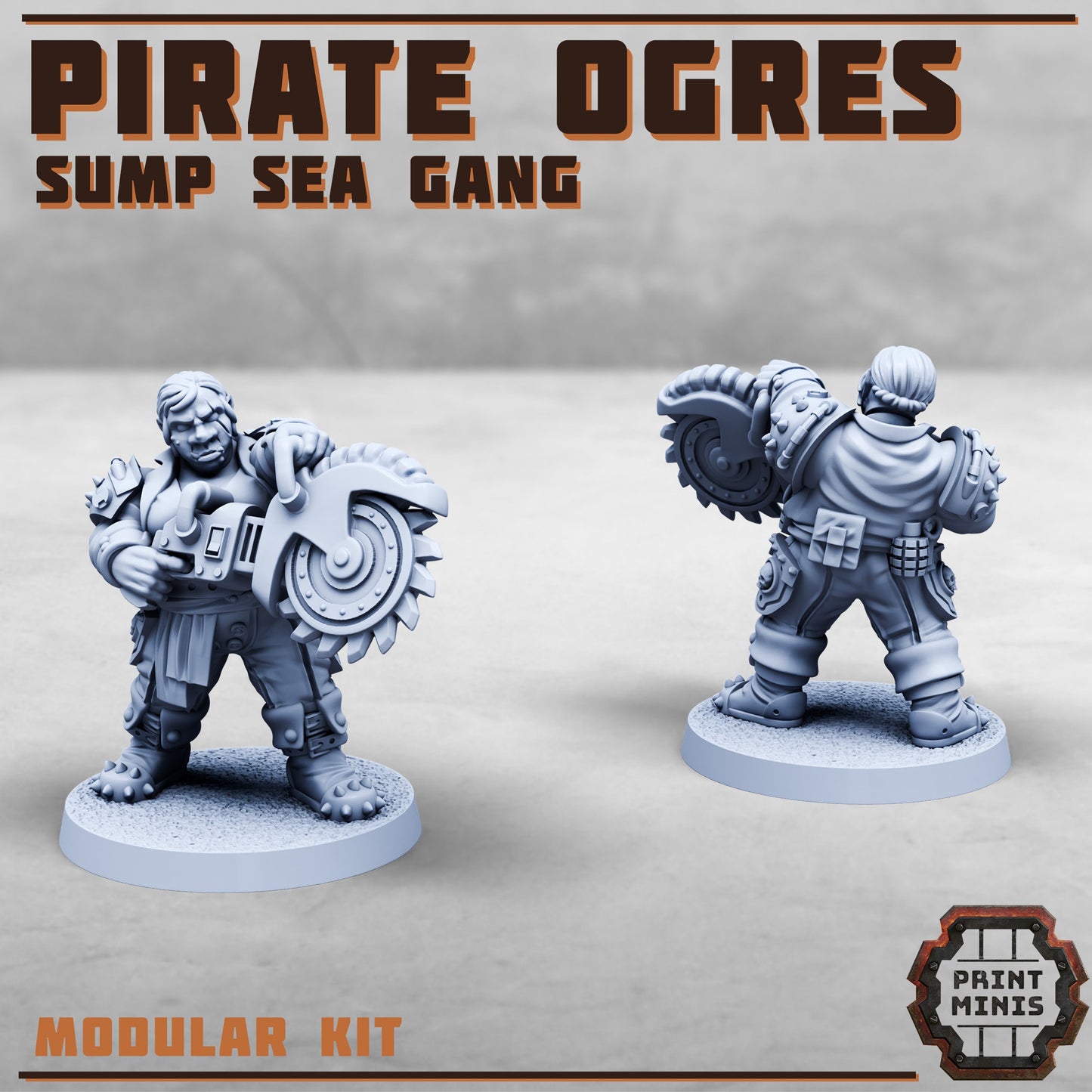 Pirate Ogres - Sump Sea Gang 2 (5 Variants Available) - Print Minis