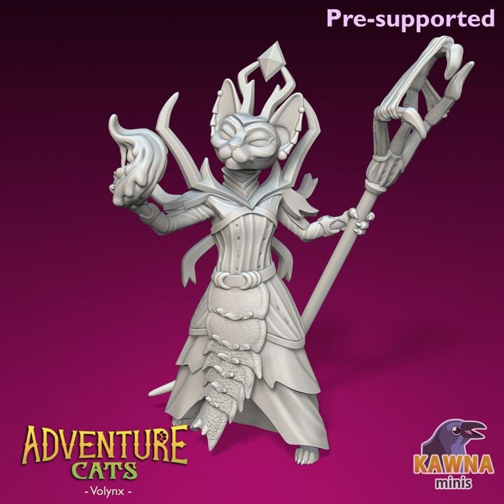 Volynx Warlock (2 Variants Available) - Kawna Minis