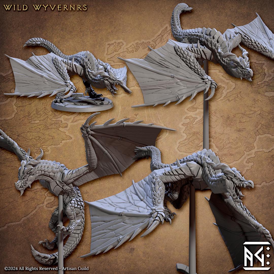 Wild Wyverns (4 Variants Available) - Artisan Guild