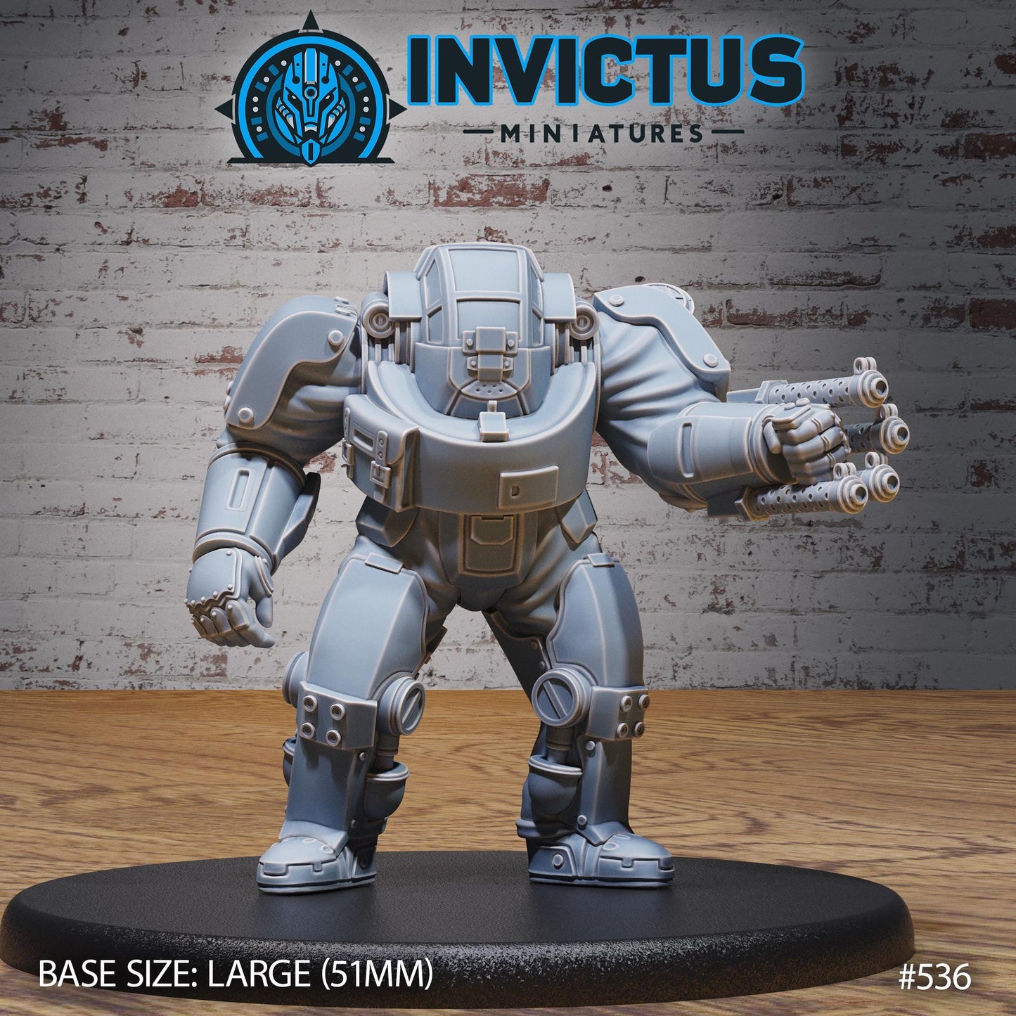 Heavy Exosuit - Helmets (3 Variants Available) - Invictus Miniatures