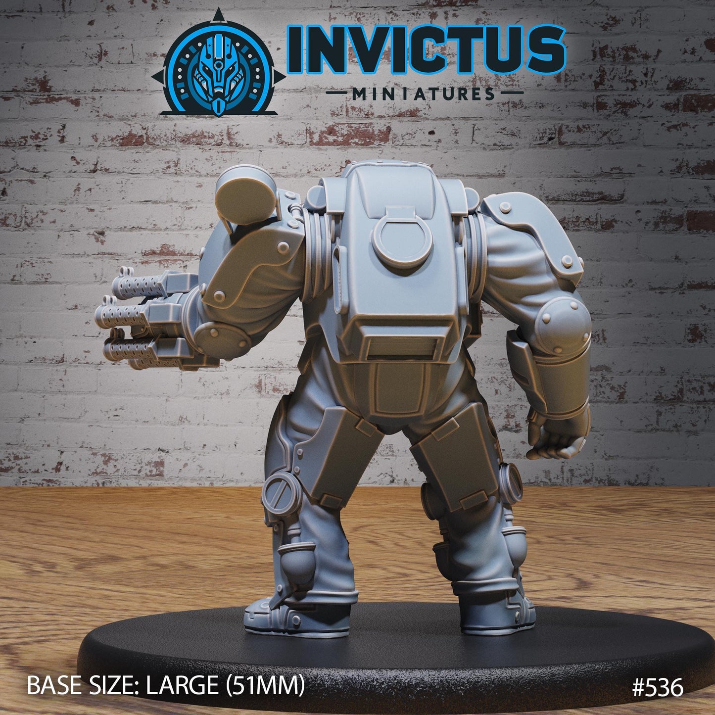 Heavy Exosuit - Helmets (3 Variants Available) - Invictus Miniatures