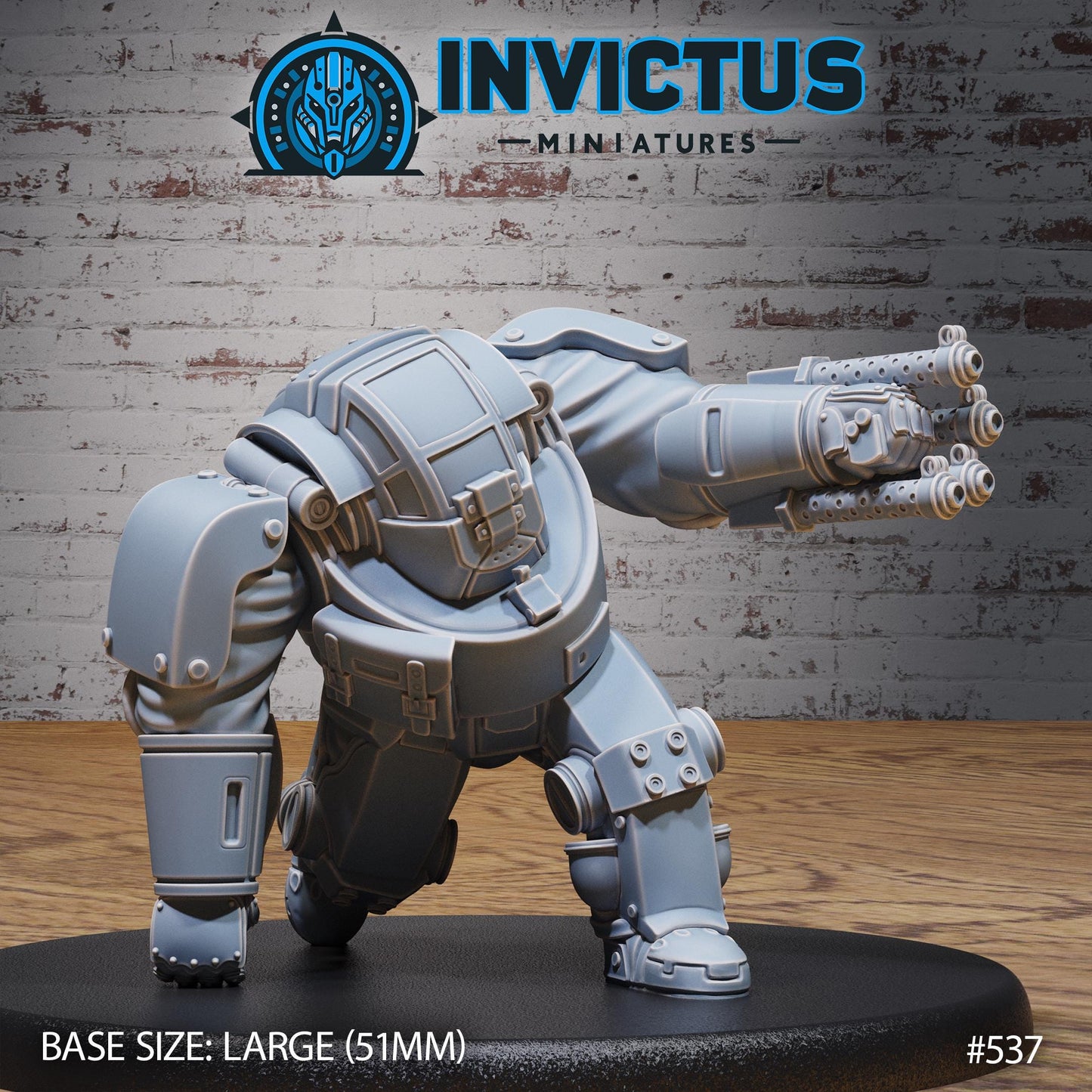 Heavy Exosuit - Helmets (3 Variants Available) - Invictus Miniatures