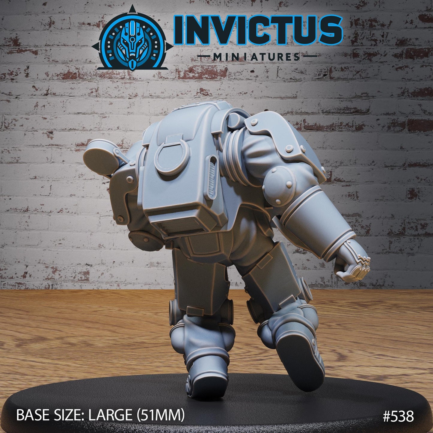 Heavy Exosuit - Helmets (3 Variants Available) - Invictus Miniatures