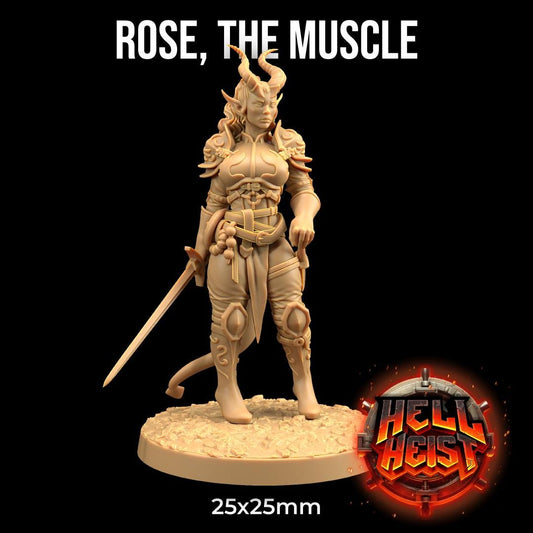 Rose the Muscle, Tiefling Warrior - Dragon Trapper's Lodge