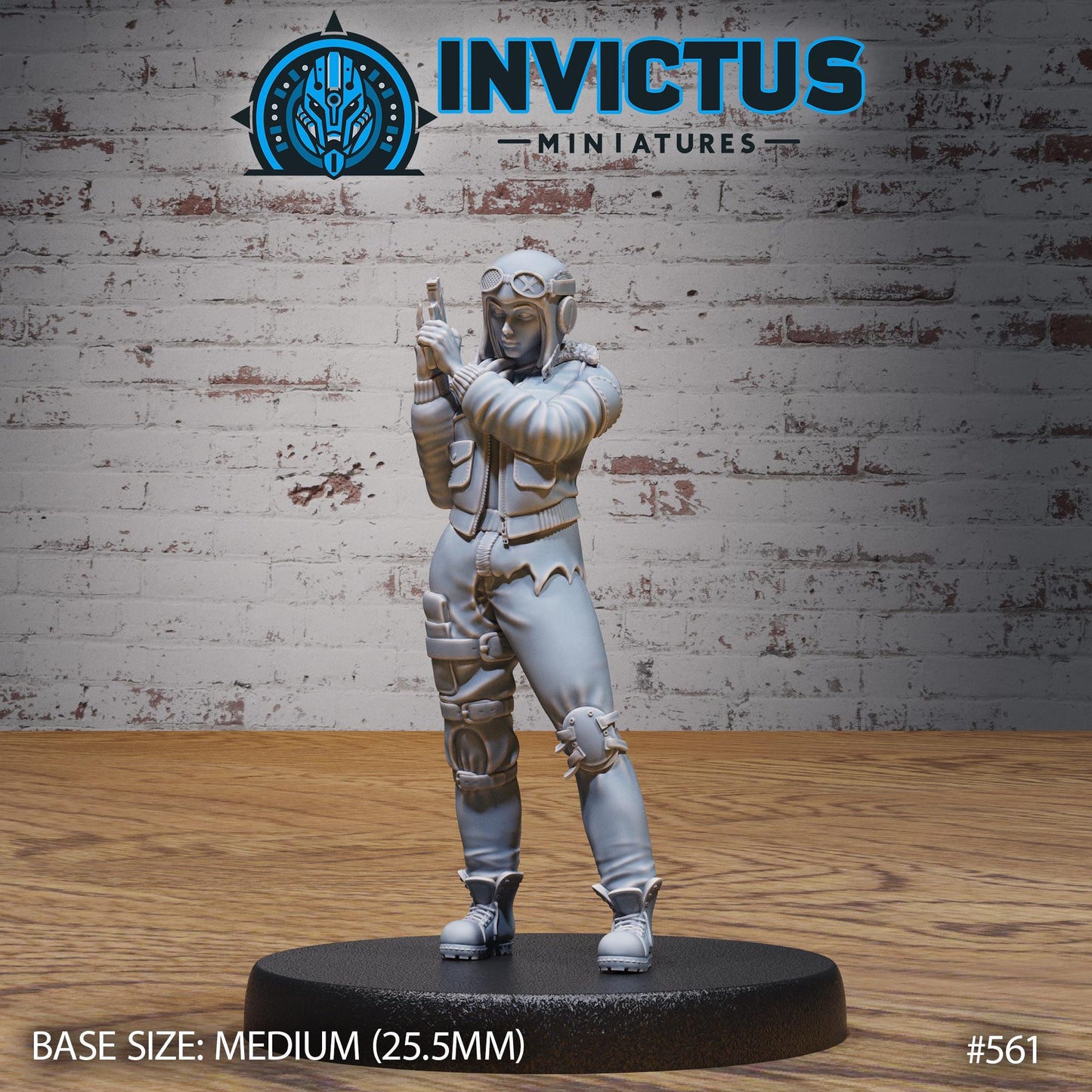 Aviator Girl (3 Variants Available) - Invictus Miniatures