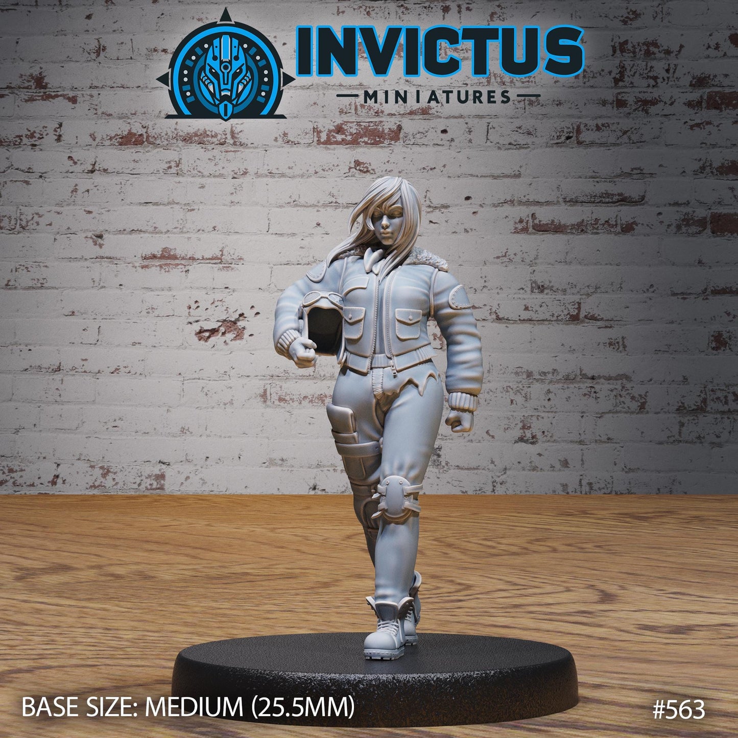 Aviator Girl (3 Variants Available) - Invictus Miniatures