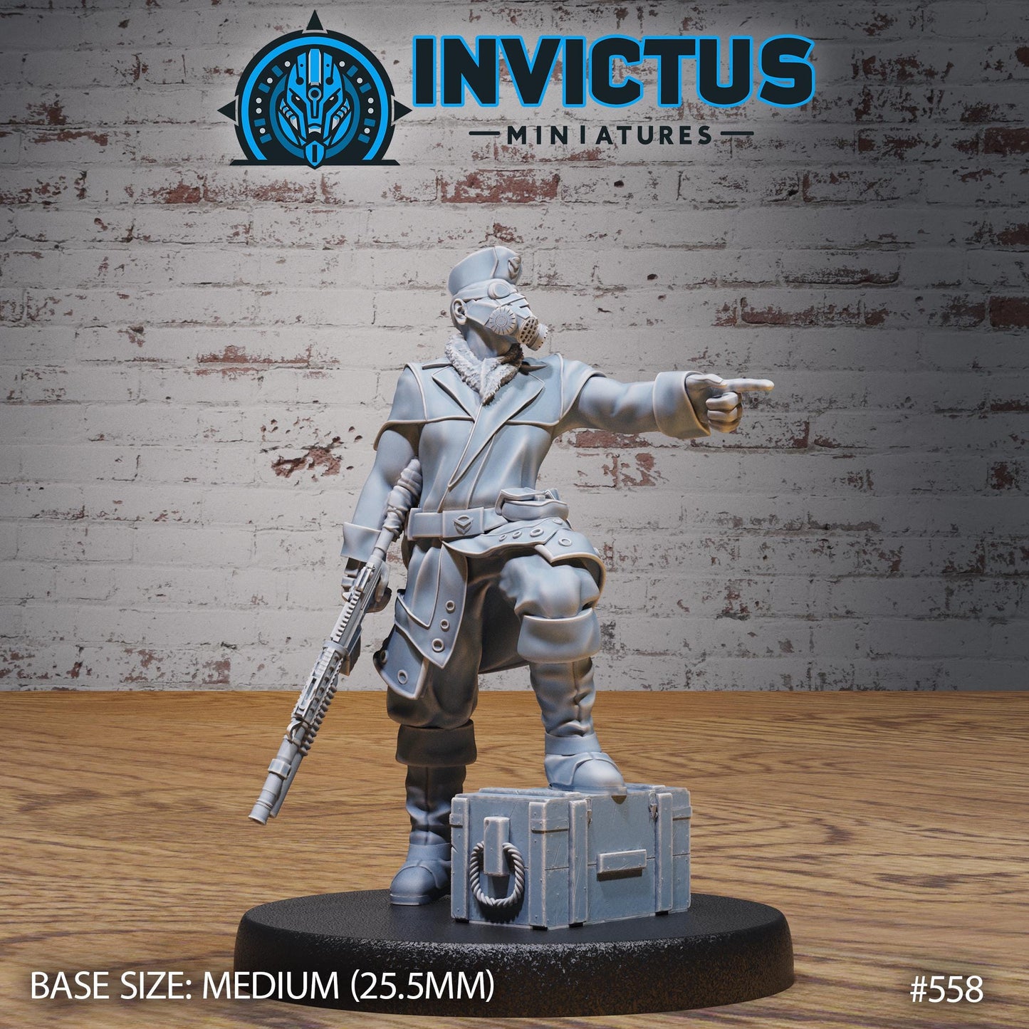 Gas Mask Soldier (3 Variants Available) - Invictus Miniatures