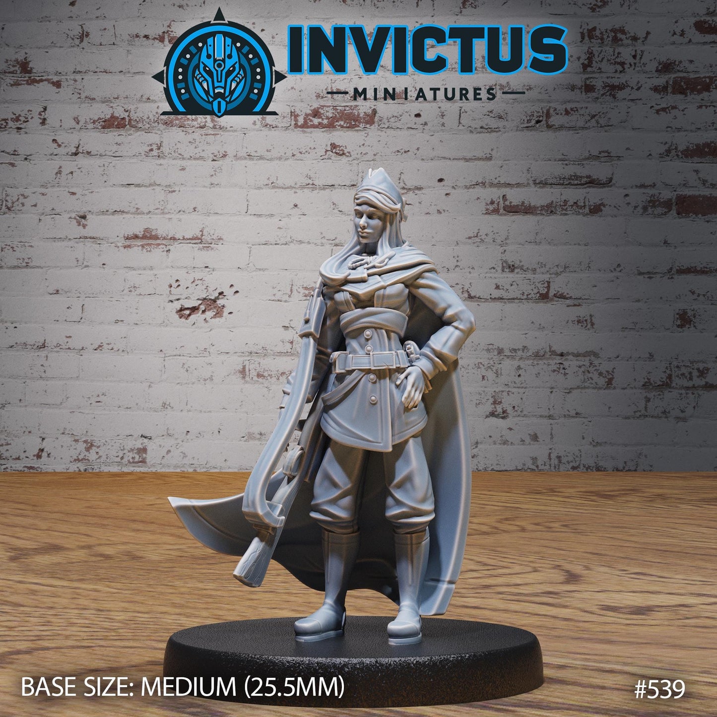 Female Soldier (3 Variants Available) - Invictus Miniatures