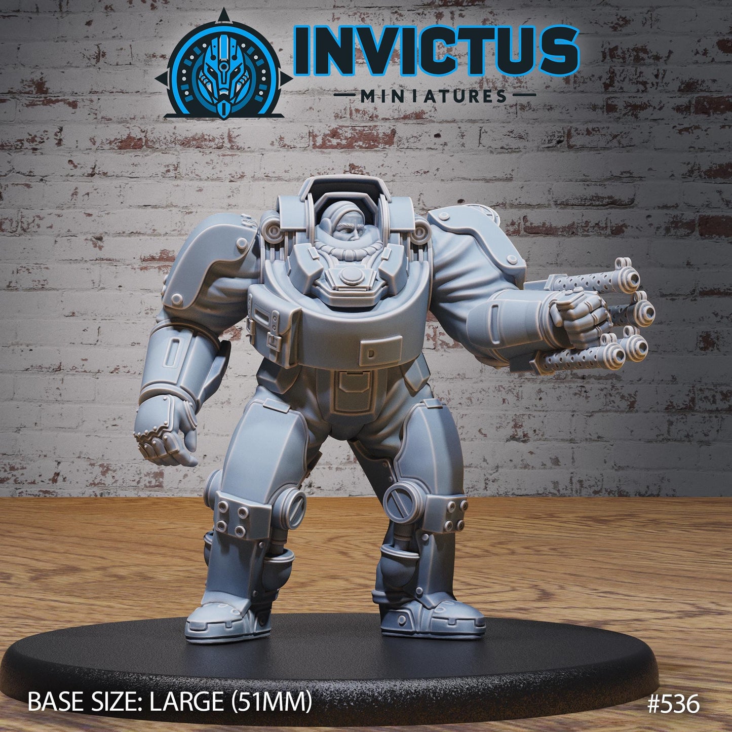 Heavy Exosuit - Heads (3 Variants Available) - Invictus Miniatures