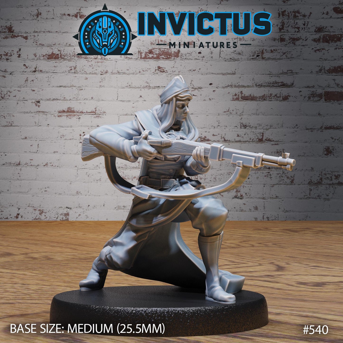 Female Soldier (3 Variants Available) - Invictus Miniatures