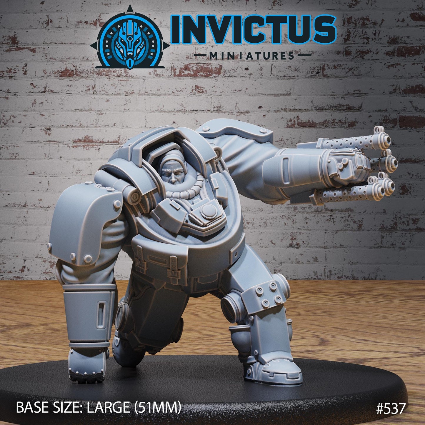 Heavy Exosuit - Heads (3 Variants Available) - Invictus Miniatures