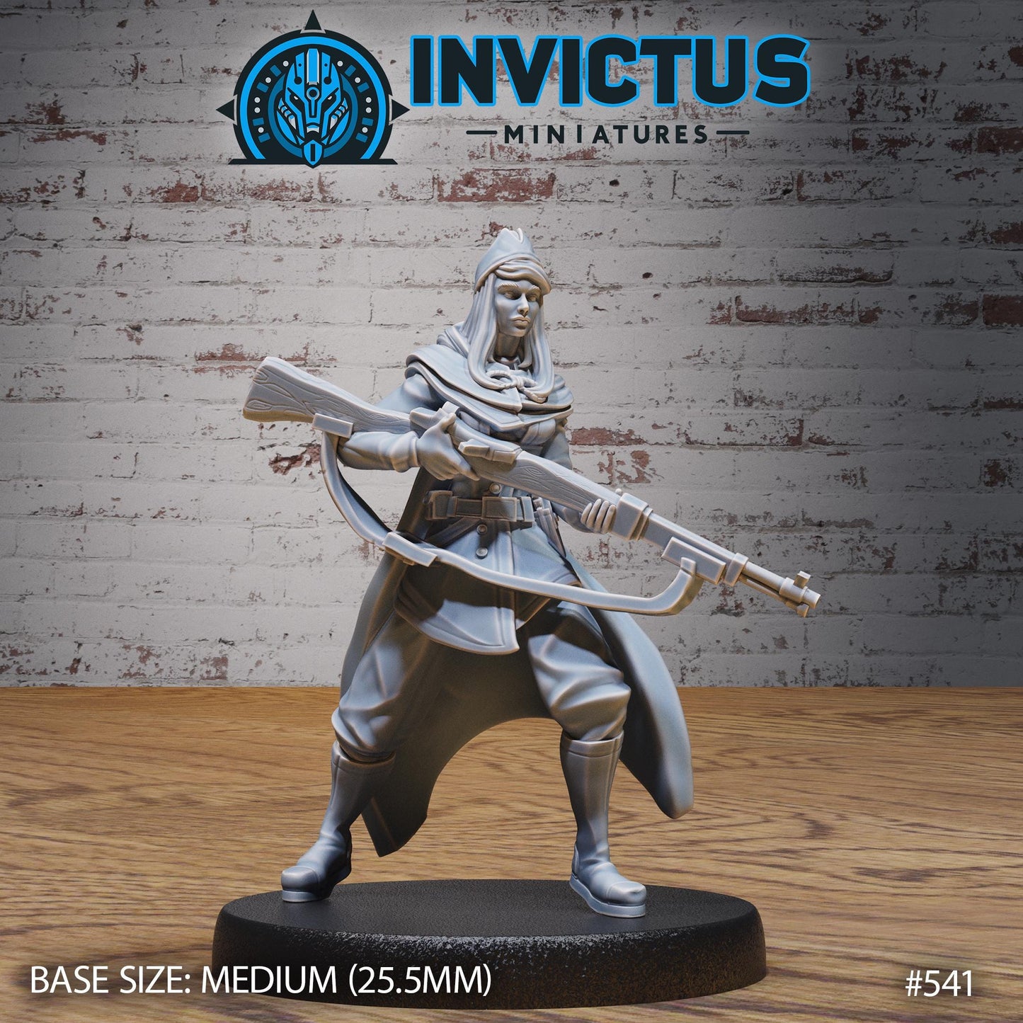 Female Soldier (3 Variants Available) - Invictus Miniatures