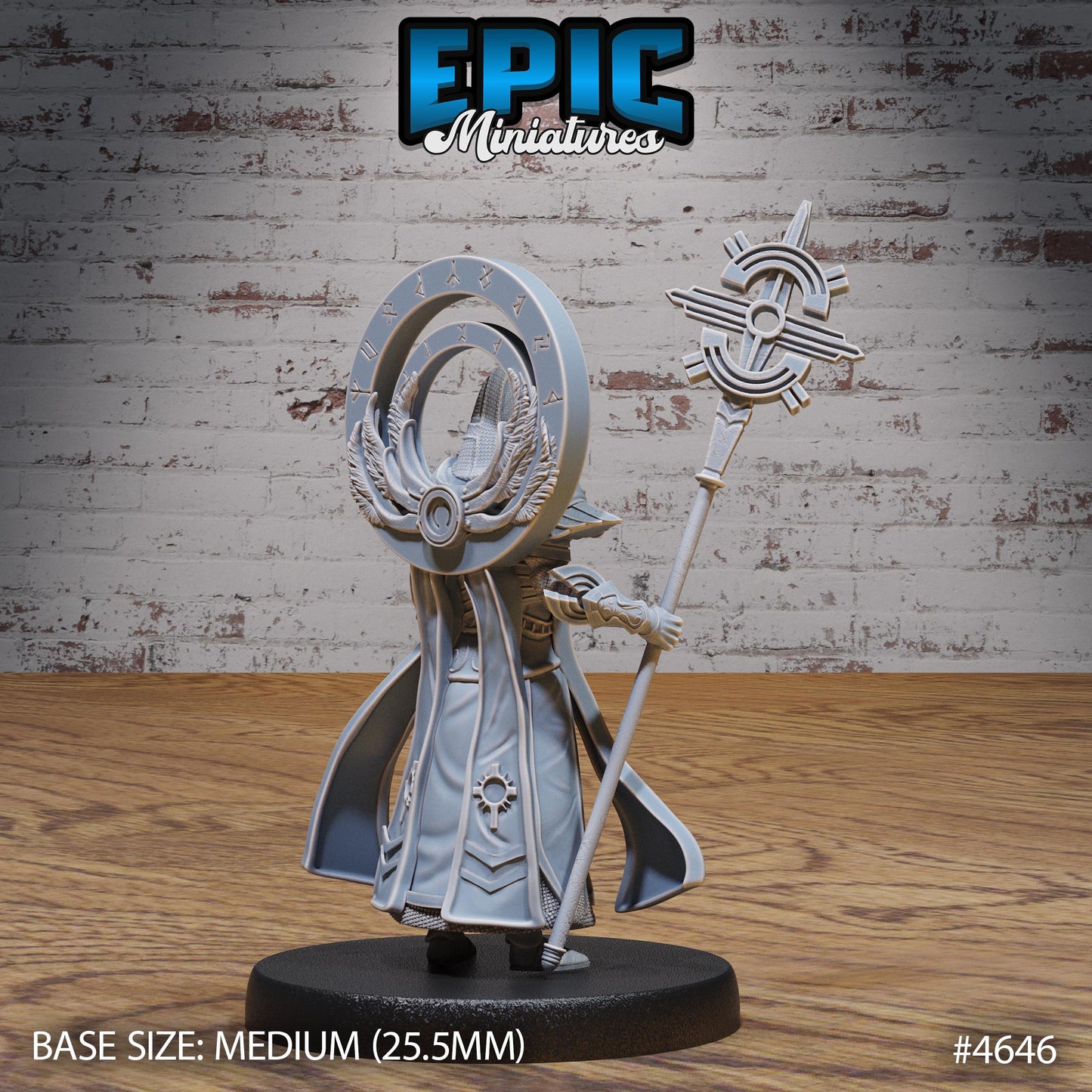 White Priest (3 Variants Available) - Epic Miniatures